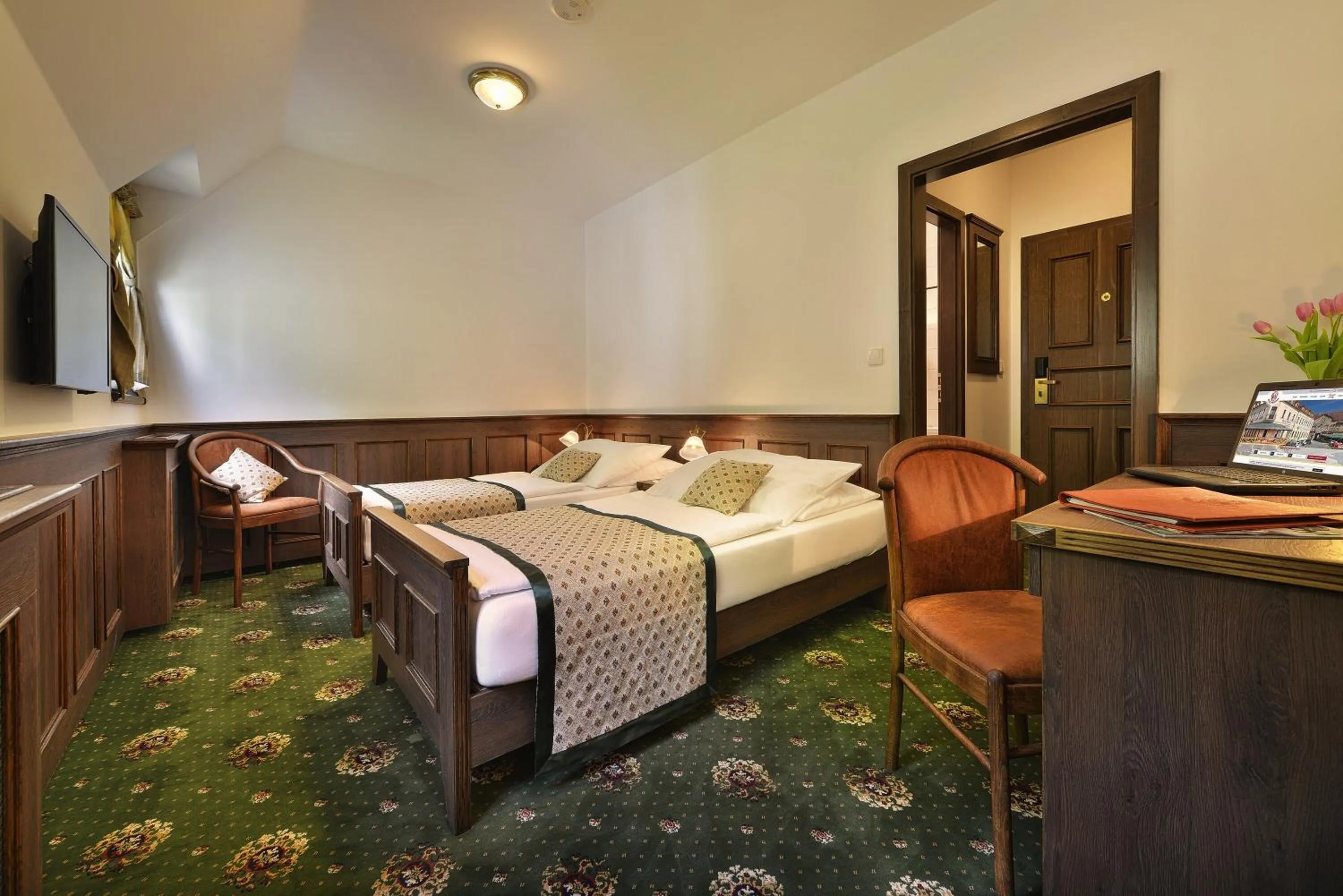 Bed in Hotel Podhrad