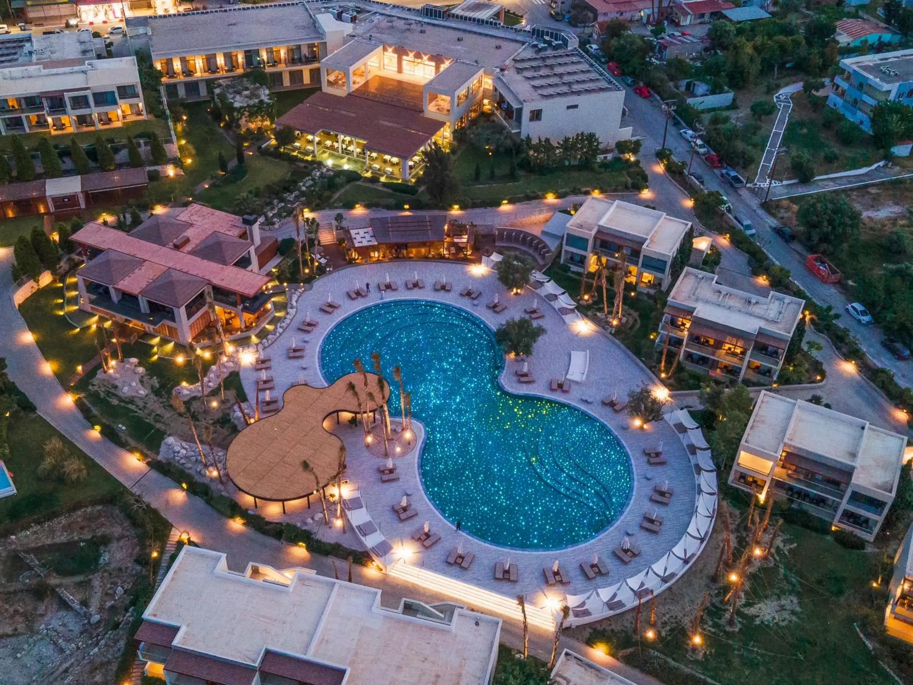 Swimming pool, Bird's-eye View in Port Royal Villas and Spa - Adults Only