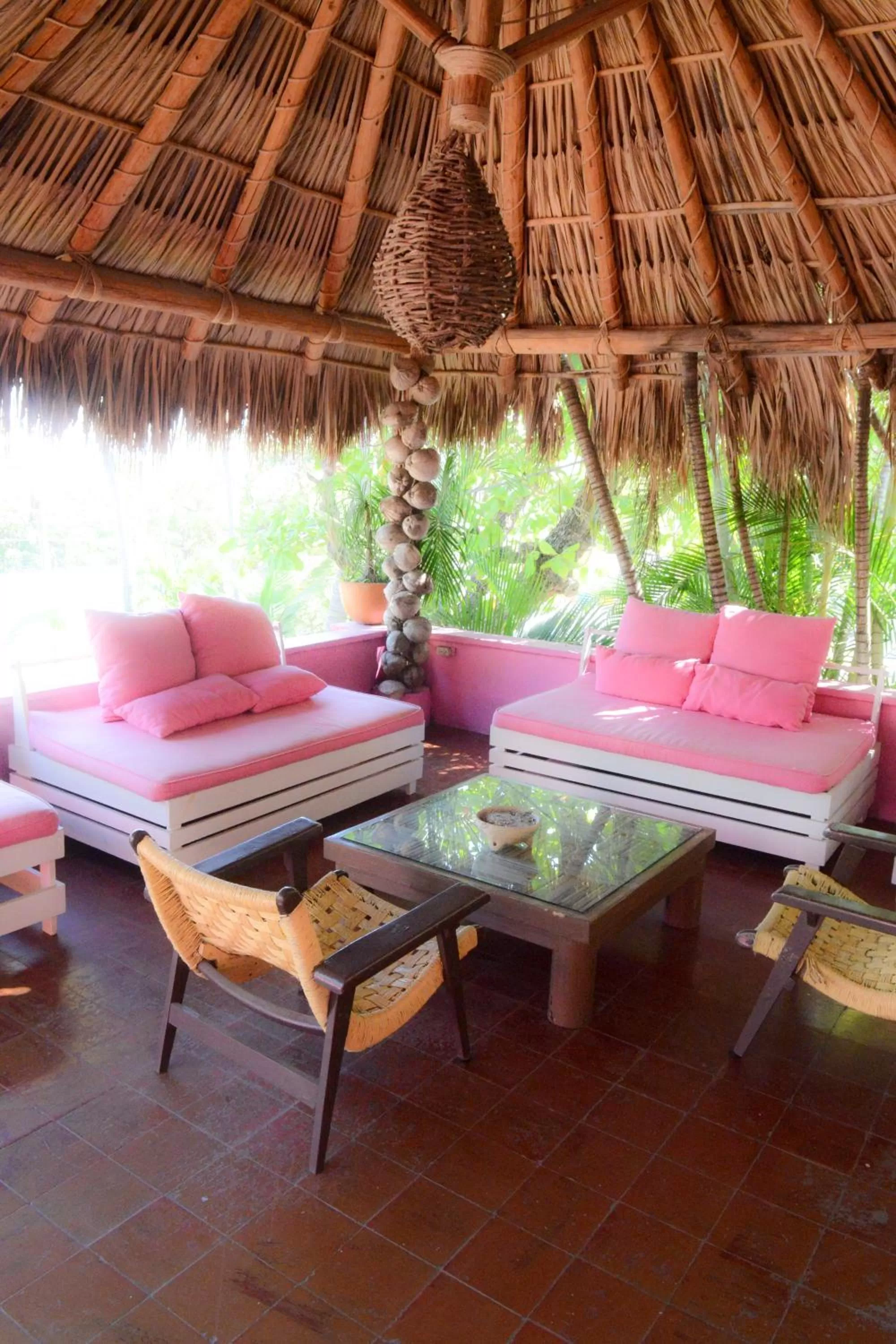 Seating area in Hotel Flamingos
