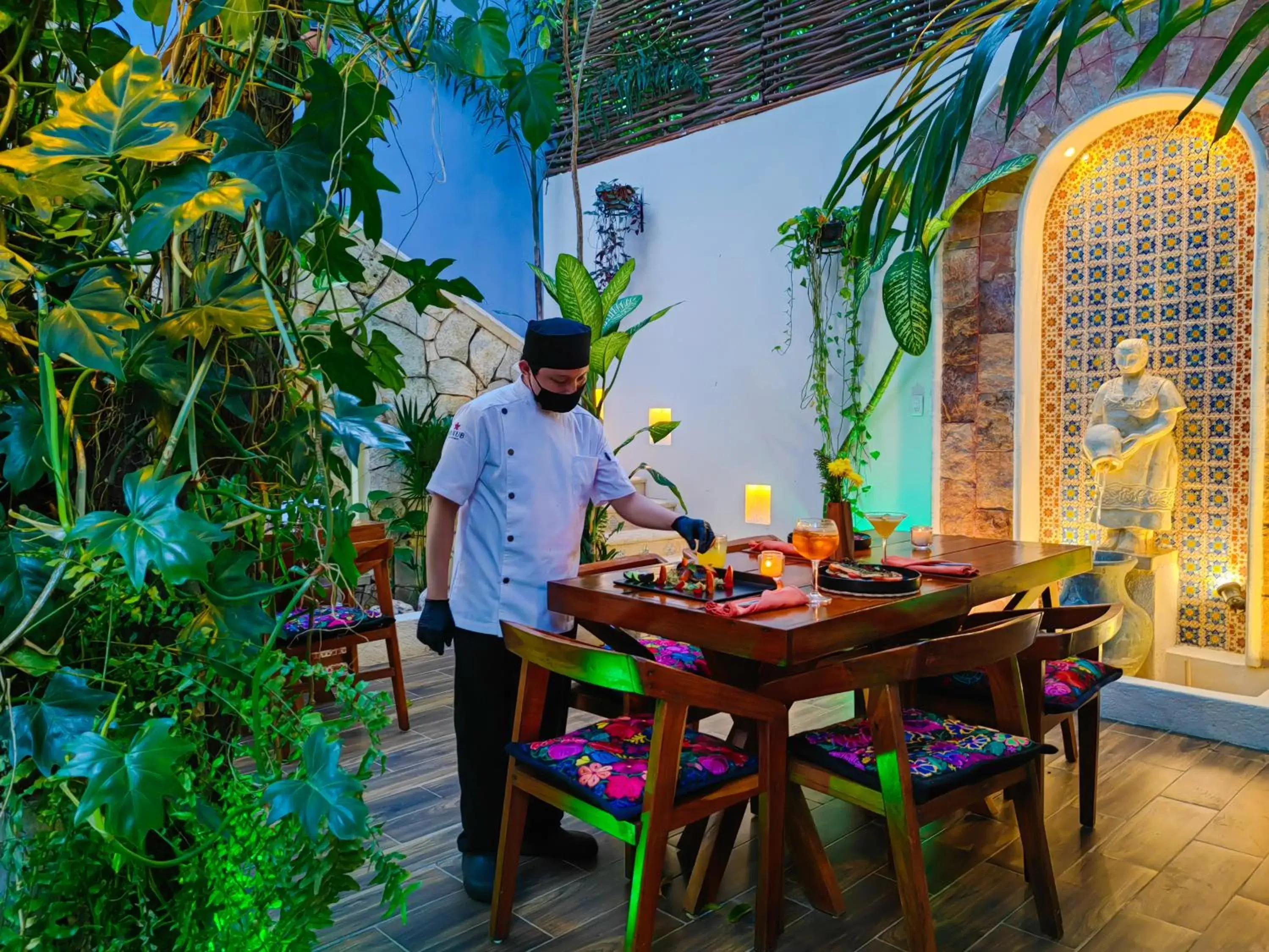 Patio in Le Muuch Hotel Boutique