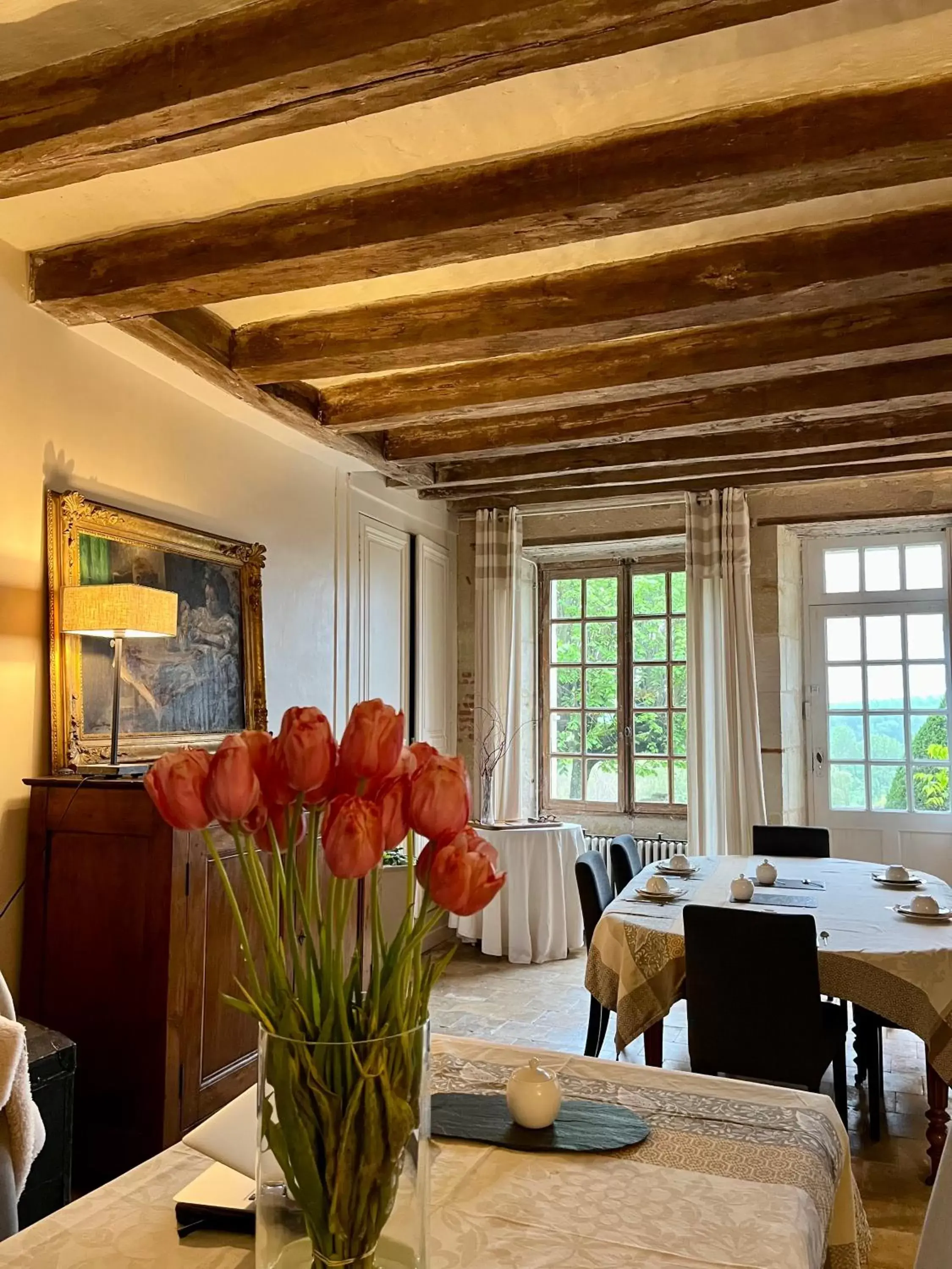 Breakfast, Seating Area in Château de Nazelles Amboise