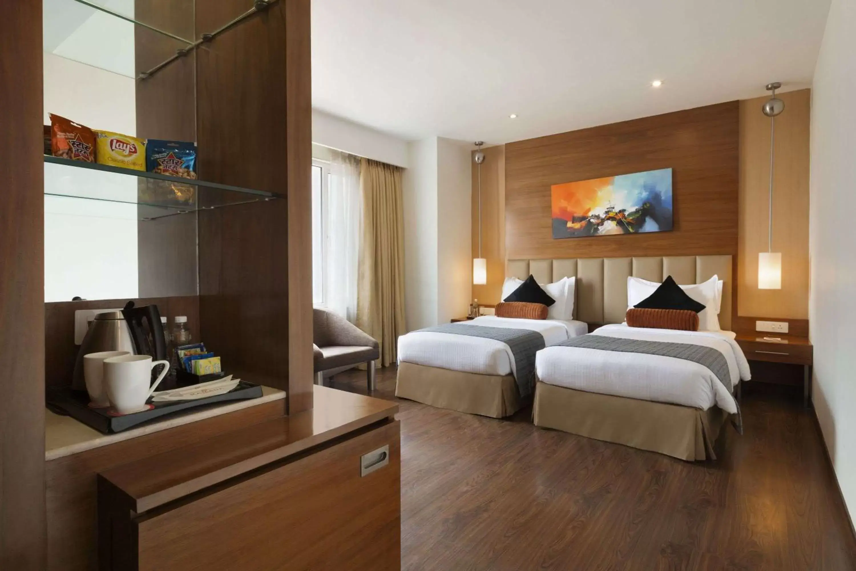 Photo of the whole room, Bed in Ramada Ahmedabad Photo of the whole room, Bed in Ramada Ahmedabad