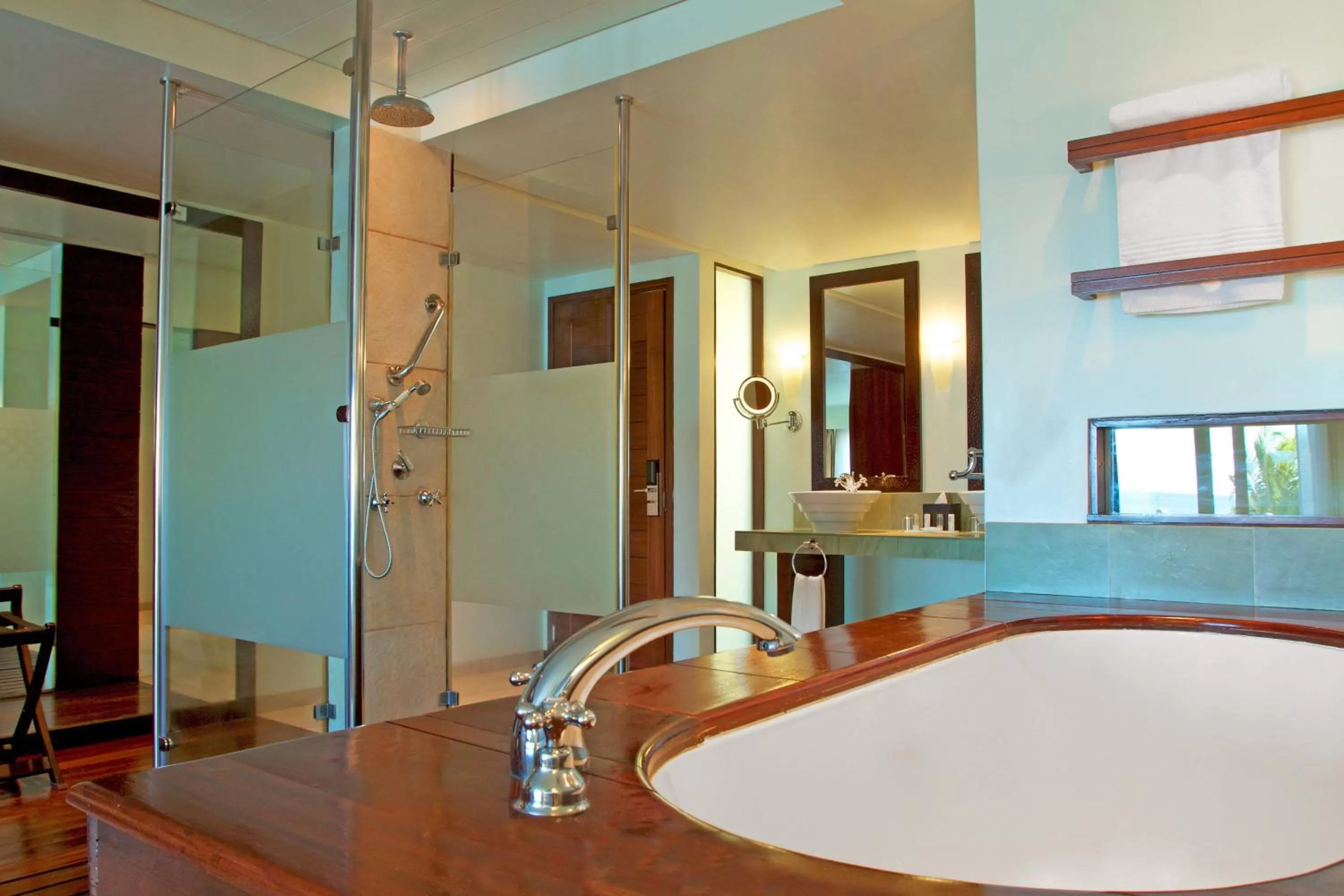 Bathroom in Fisherman's Cove Resort - closed for complete renovation - Visit our sister property STORY Seychelles for your stay