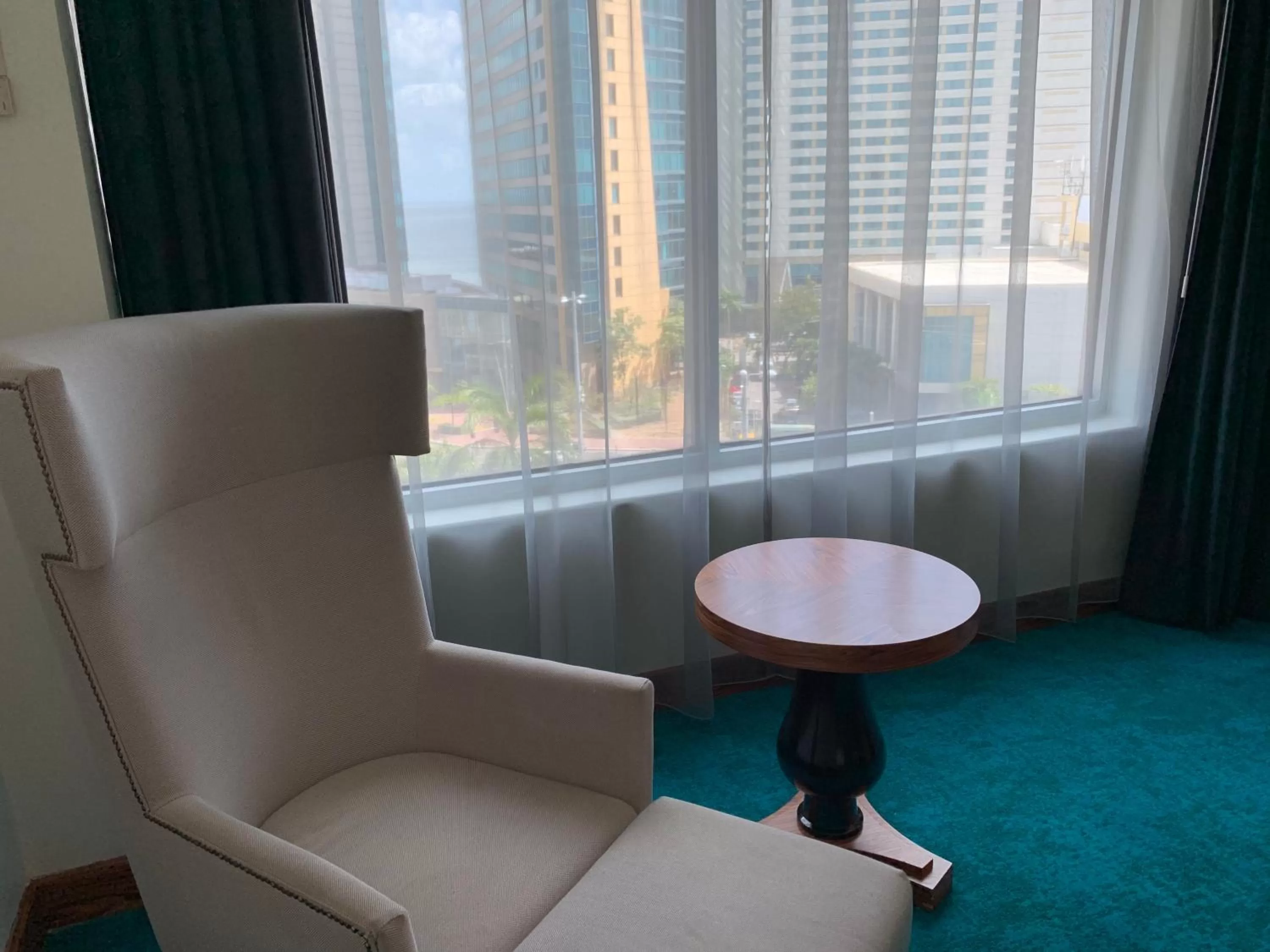 Seating area in Radisson Hotel Trinidad