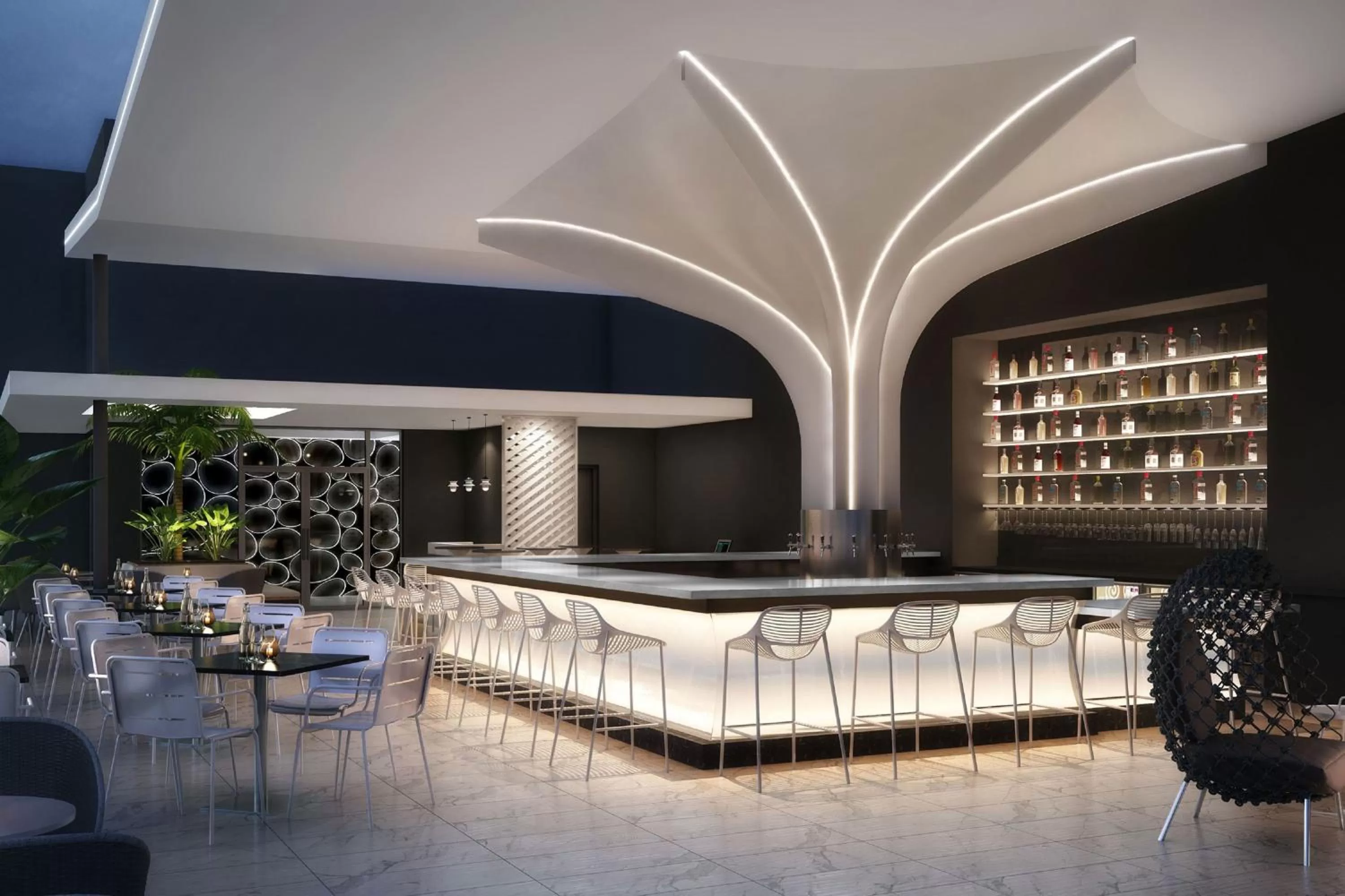 Lounge or bar in Element Miami Brickell