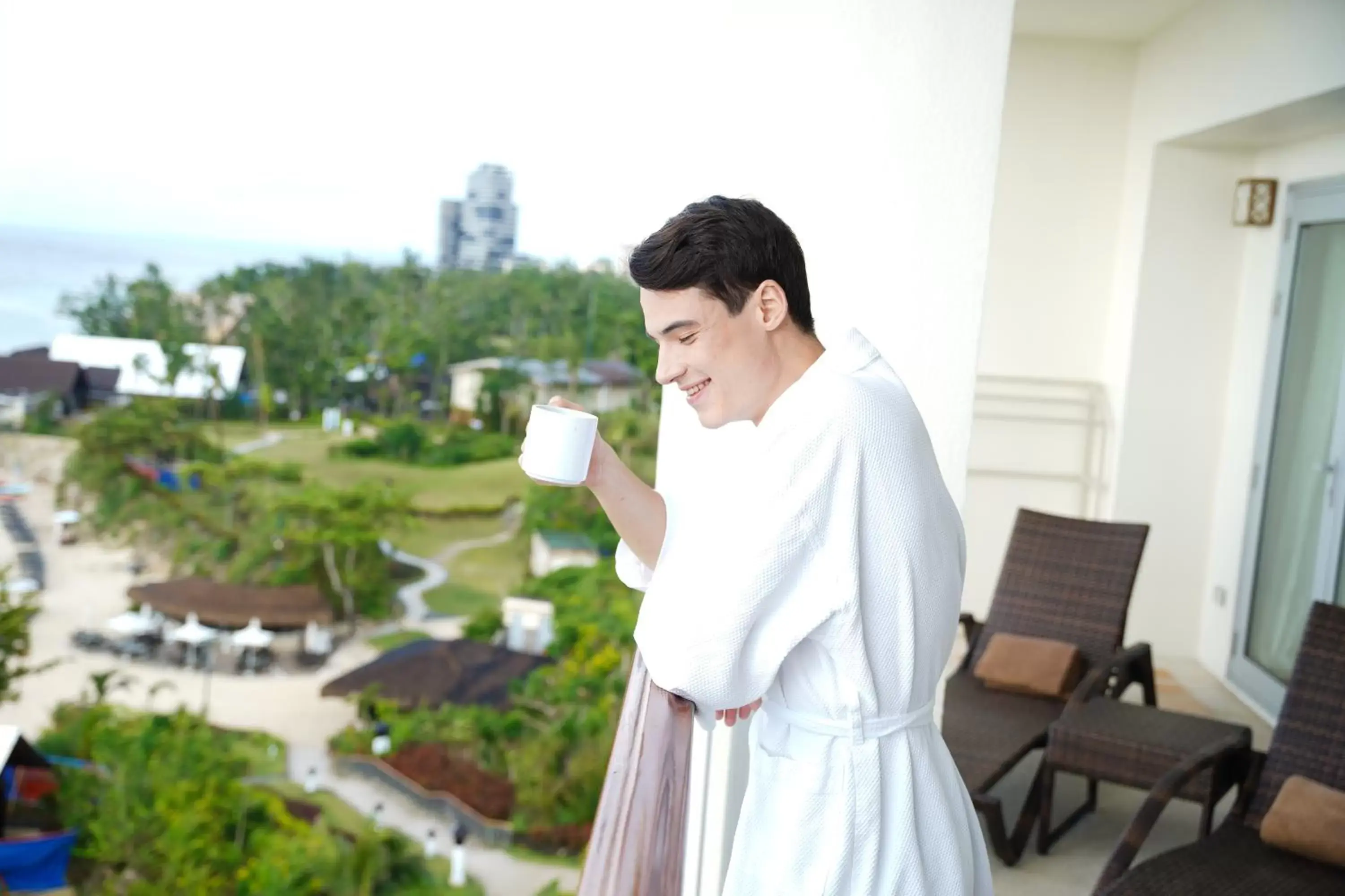 Balcony/Terrace in Shangri-La Mactan, Cebu