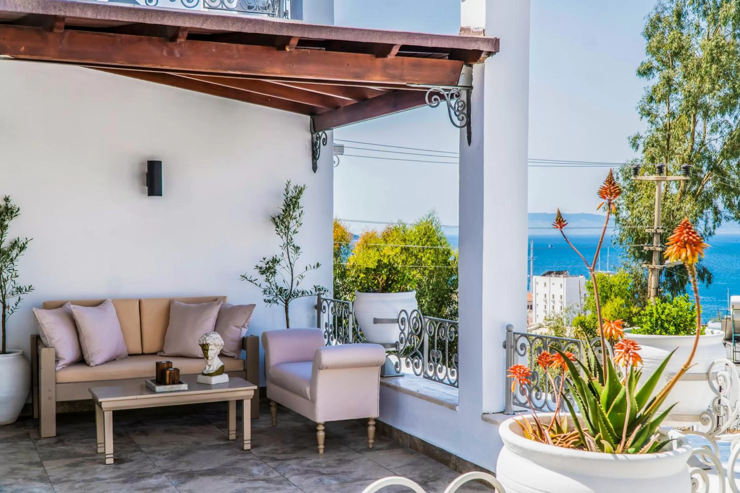 Balcony/Terrace in Manzara Boutique Hotel - Adults Only