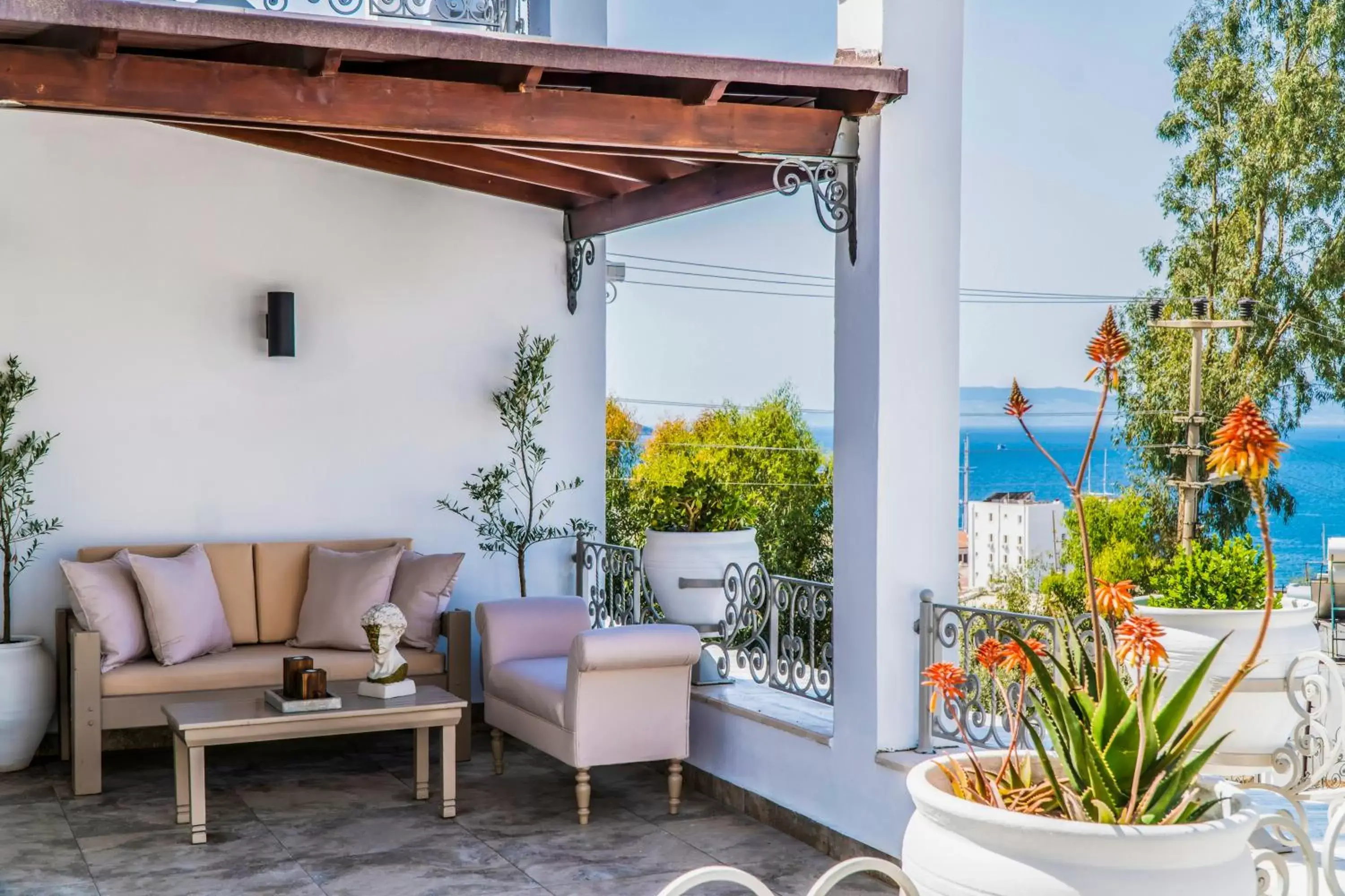 Balcony/Terrace in Manzara Hotel - Adults Only