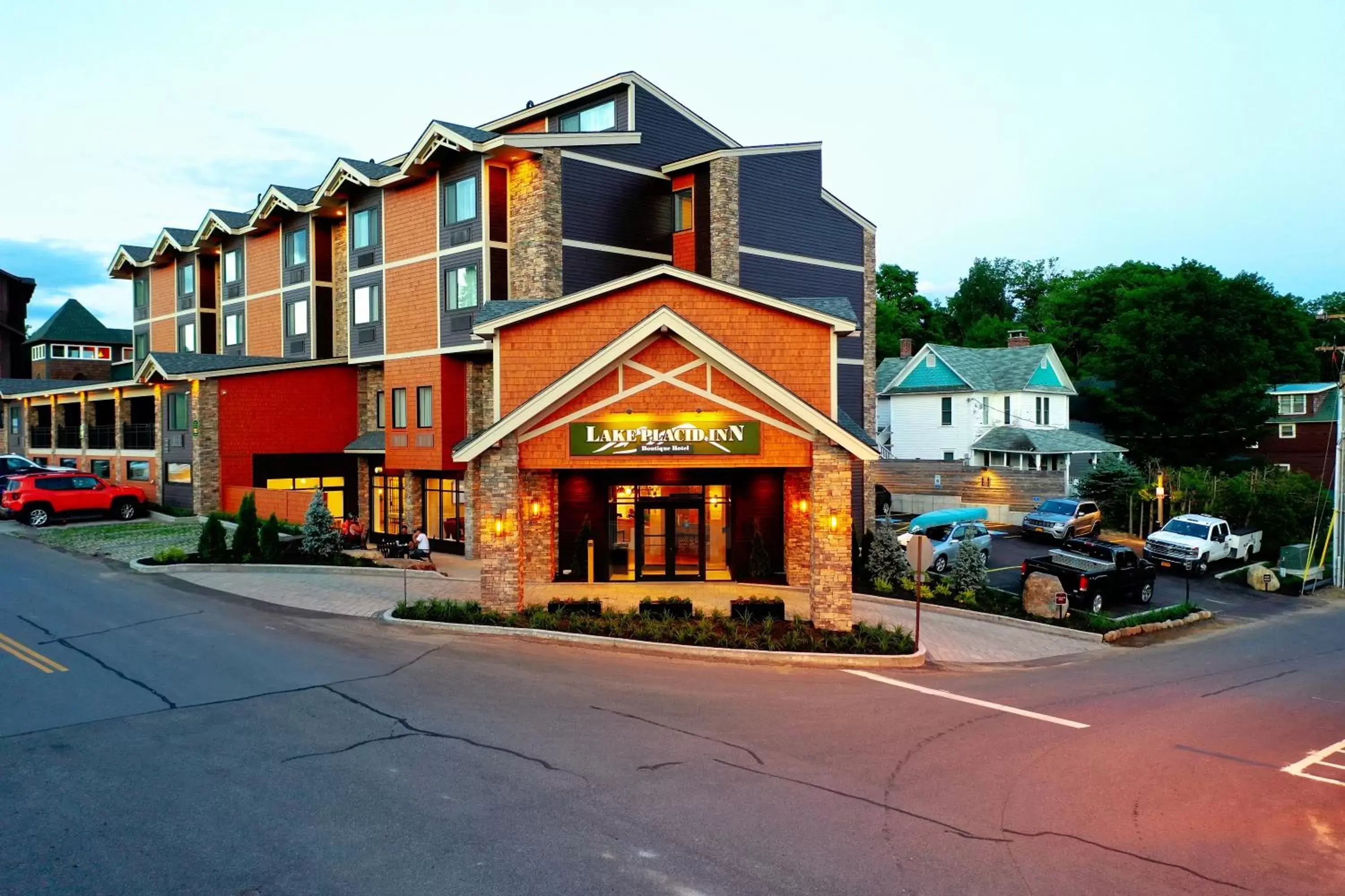 Property building in Lake Placid Inn Boutique Hotel