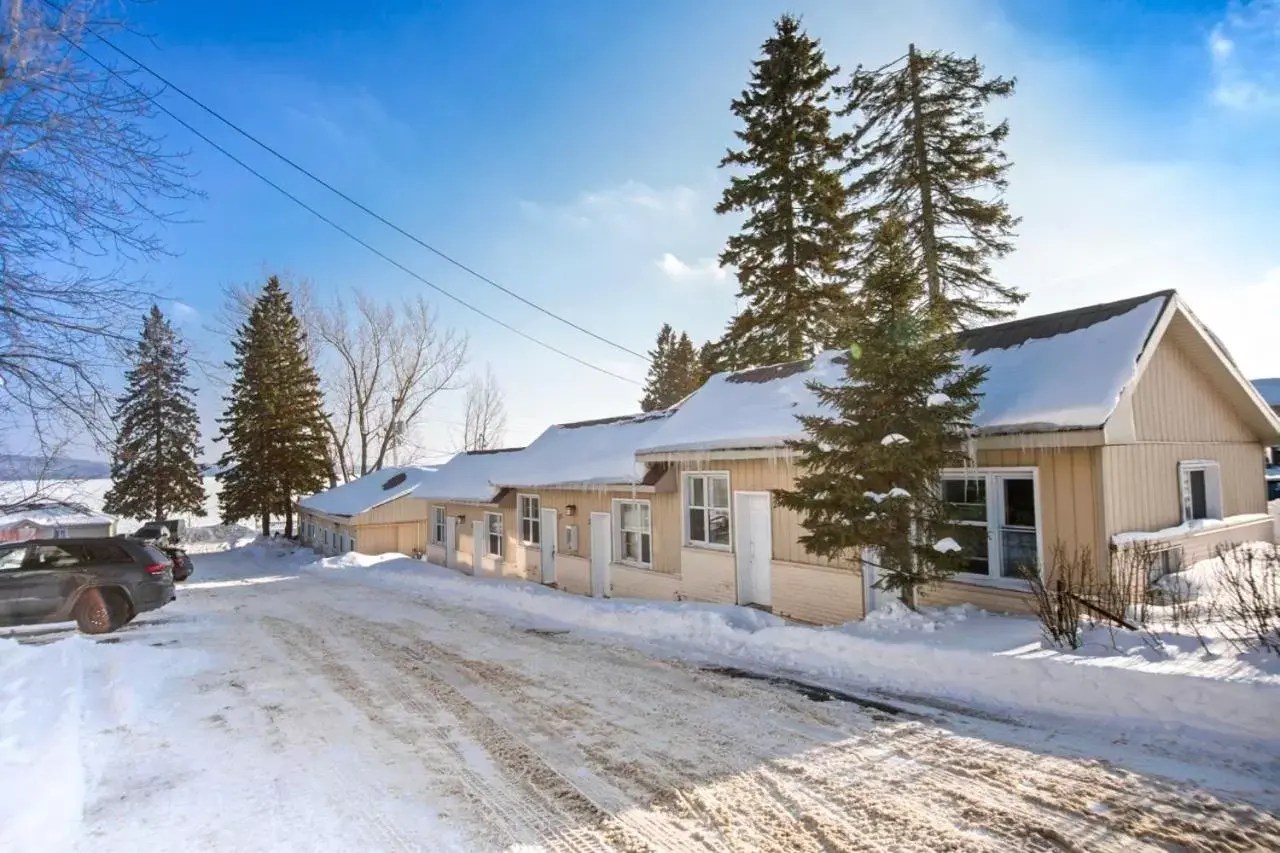 Property building, Winter in Caswell Resort