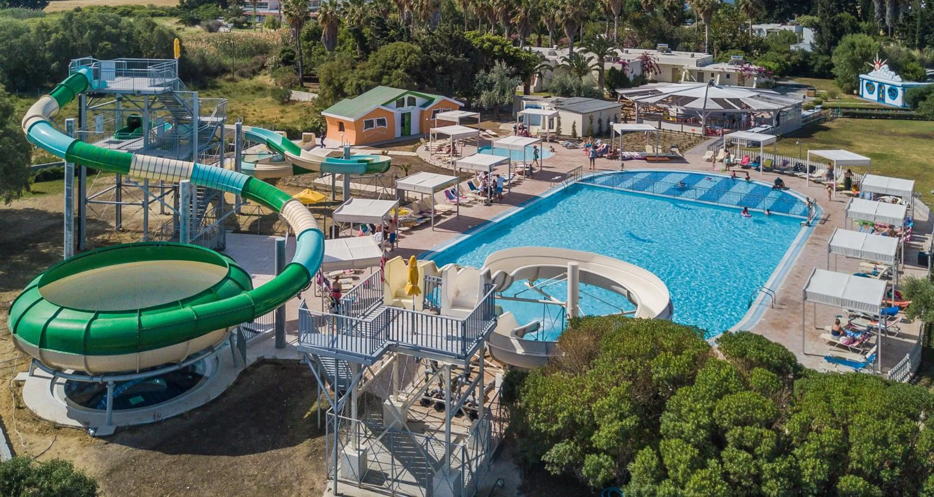 Aqua park in Kipriotis Village Resort