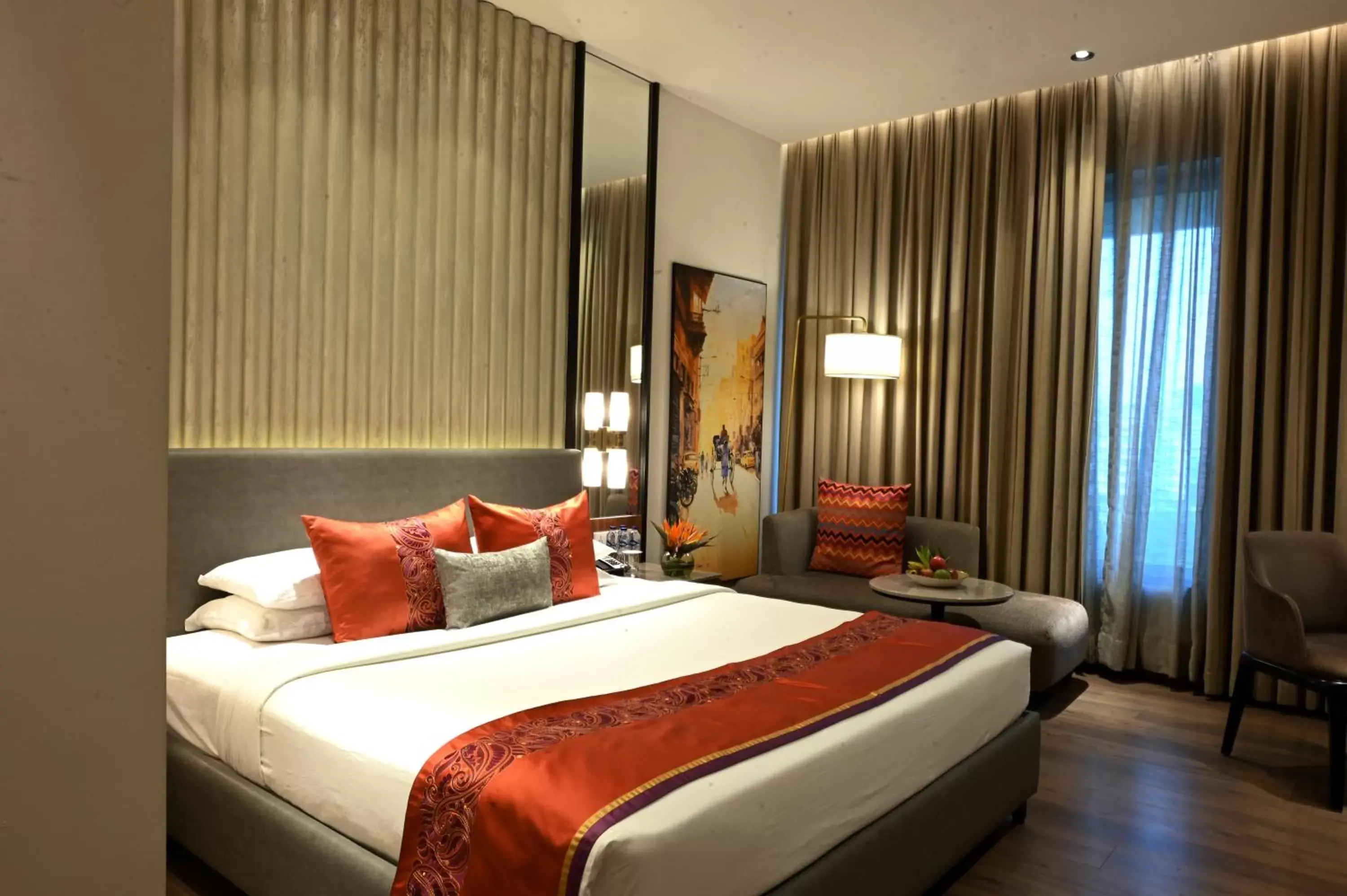 Photo of the whole room, Bed in Vivanta Kolkata EM Bypass