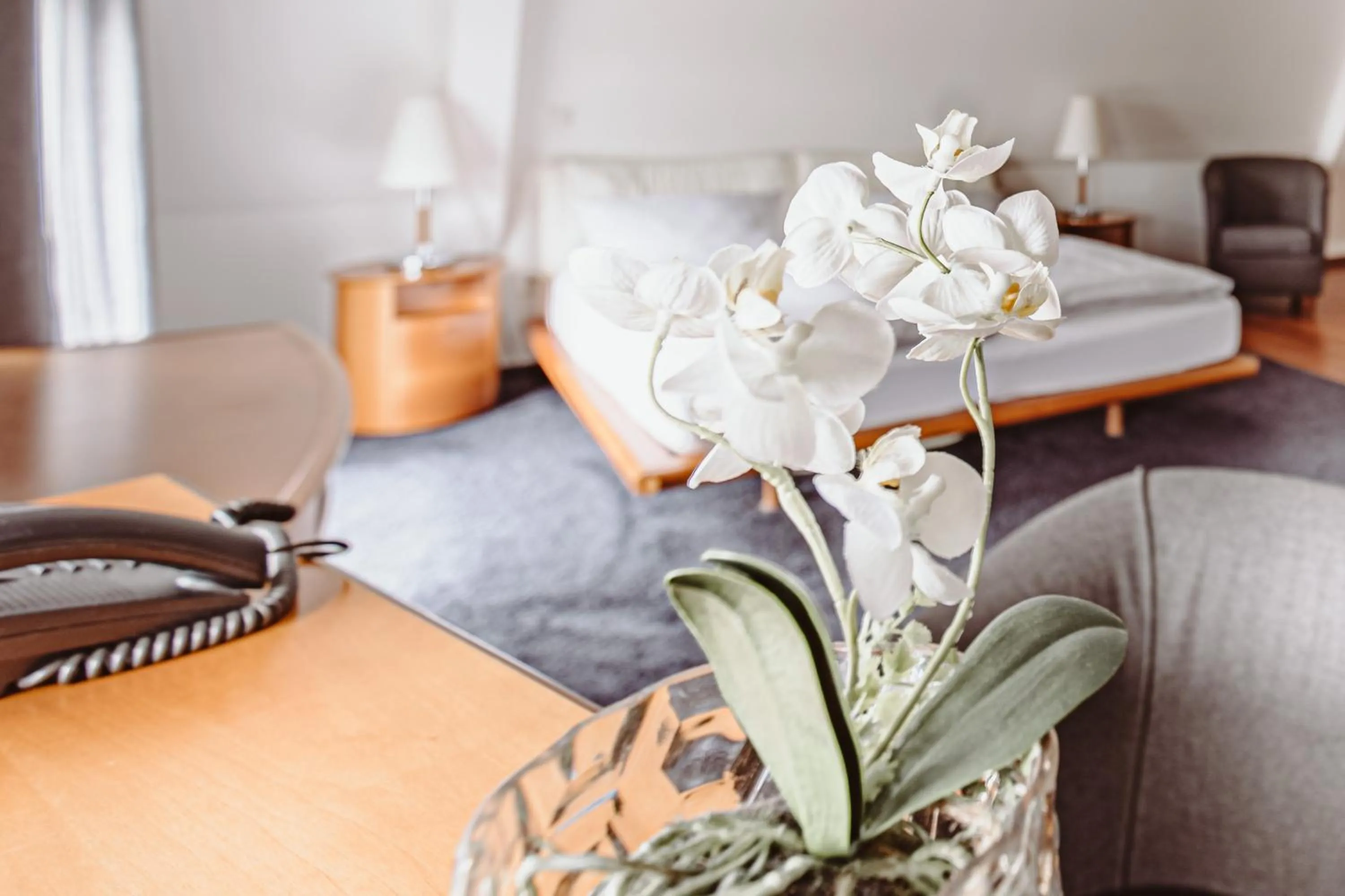 Text overlay, Room Photo in Jaumann´s Hotel