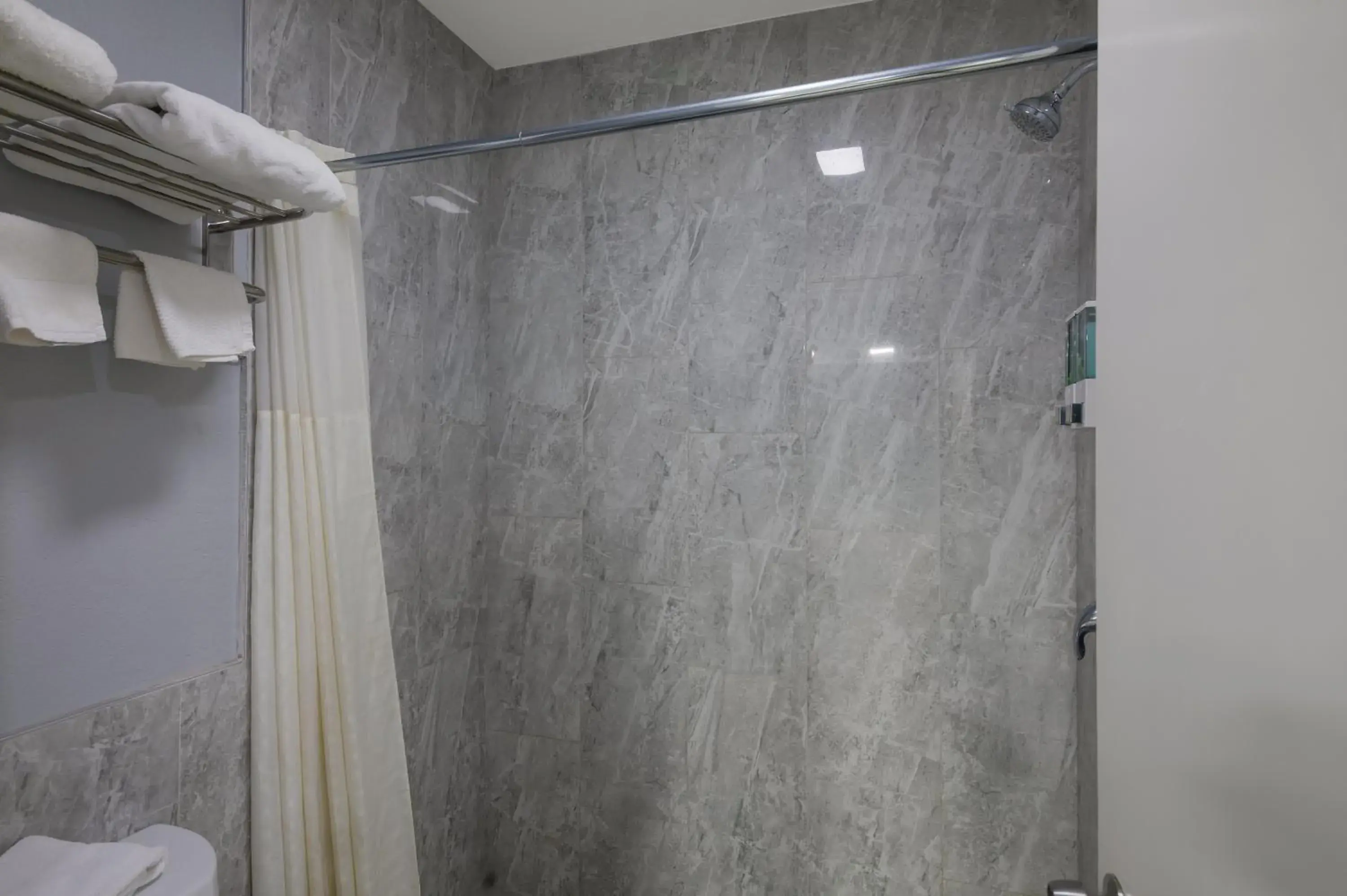 Shower, Bathroom in Americas Best Value Inn Buda