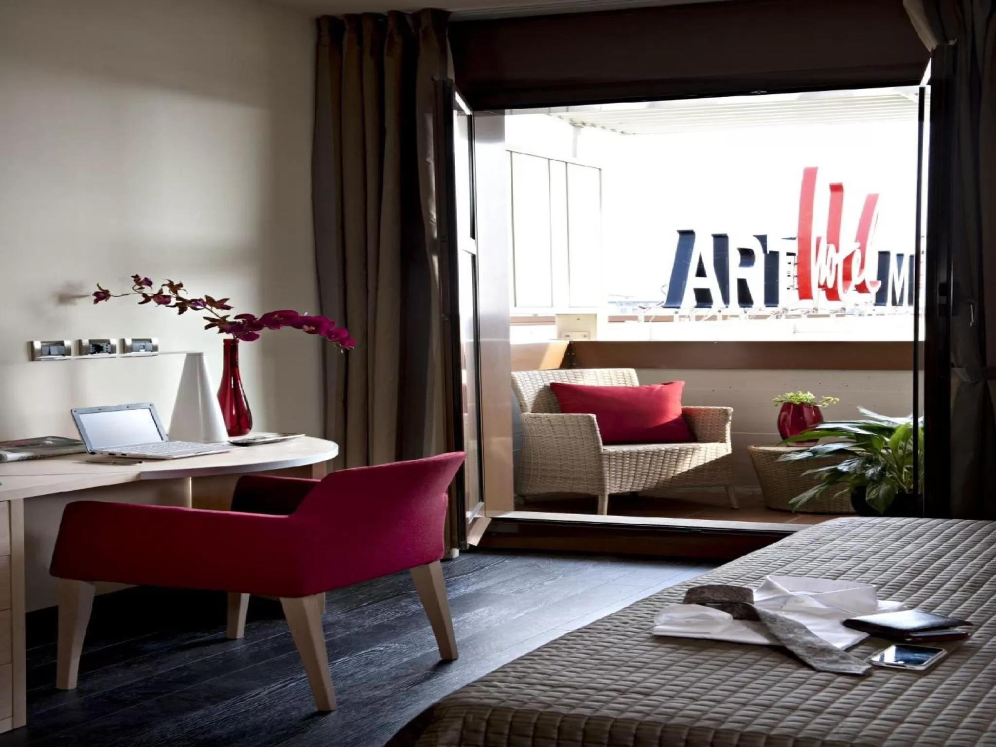 Seating area in Art Hotel Museo