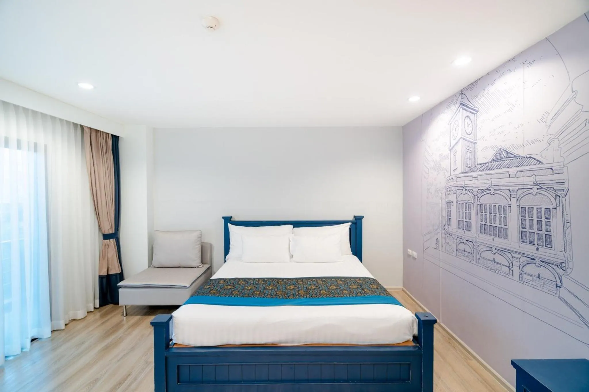 Grand Deluxe Double Bed + Free Coworking Space in Bhukitta Boutique Hotel Phuket Town