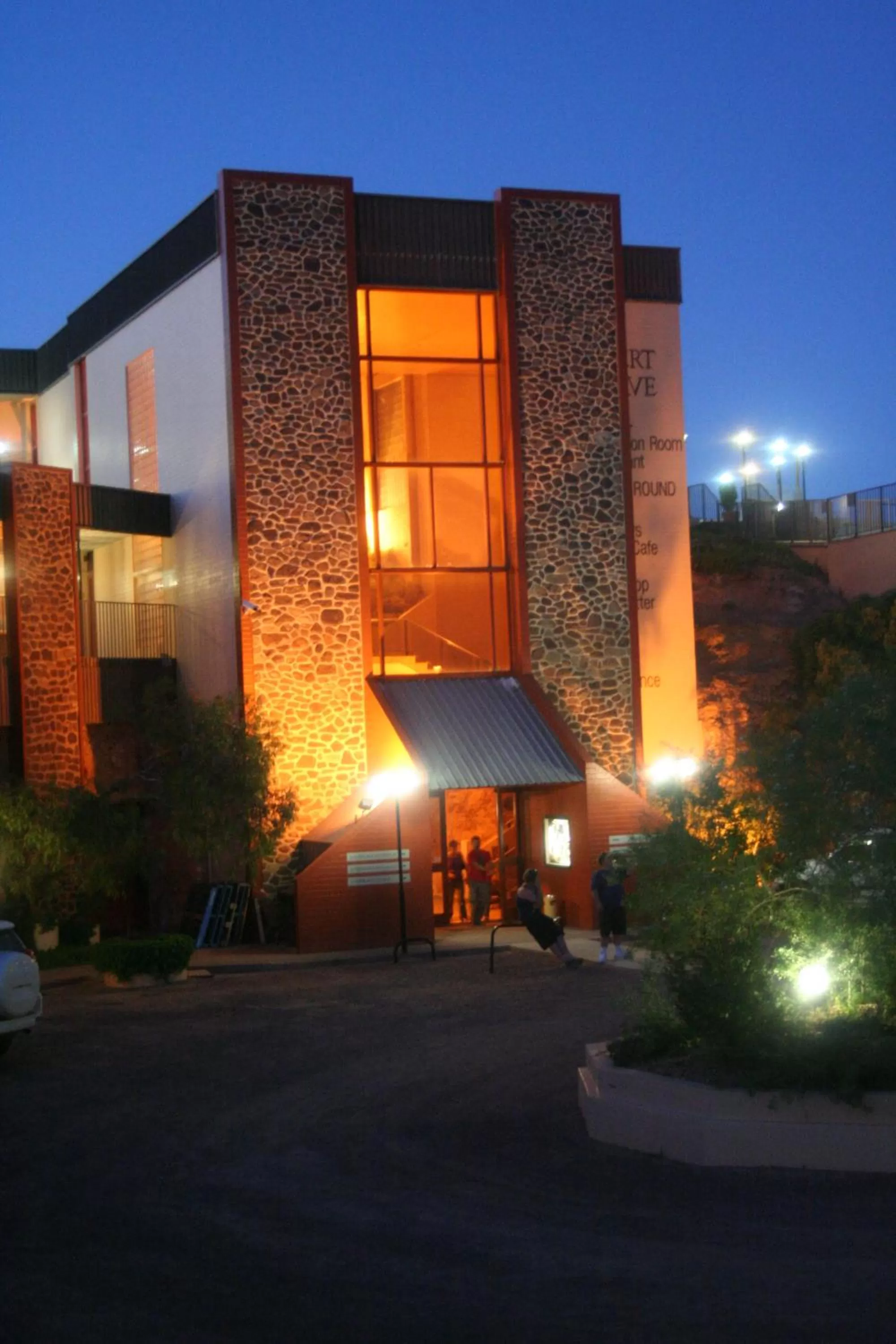 Facade/entrance in Desert Cave Hotel