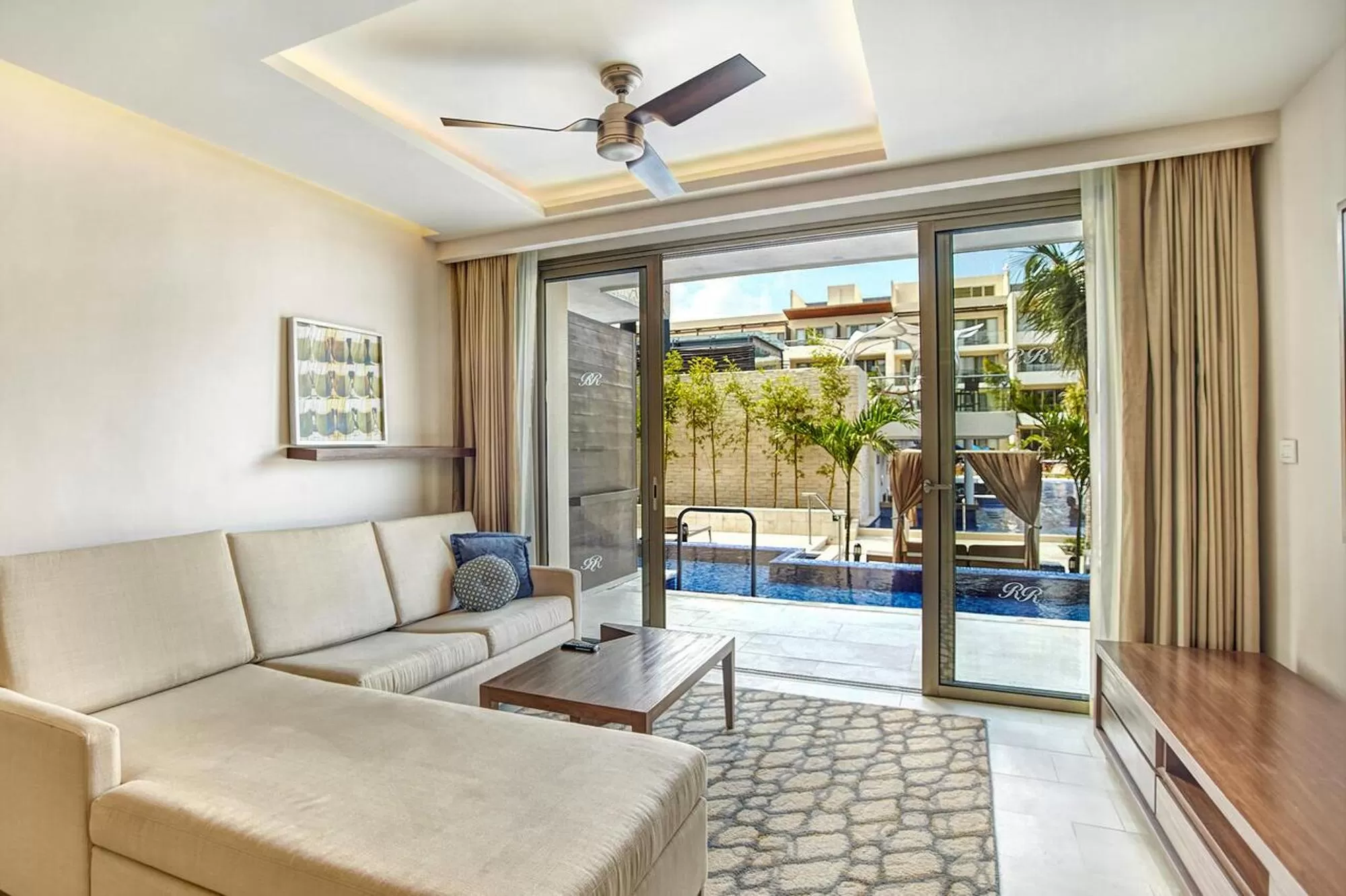 Living room in Royalton Riviera Cancun, An Autograph Collection All-Inclusive Resort & Casino