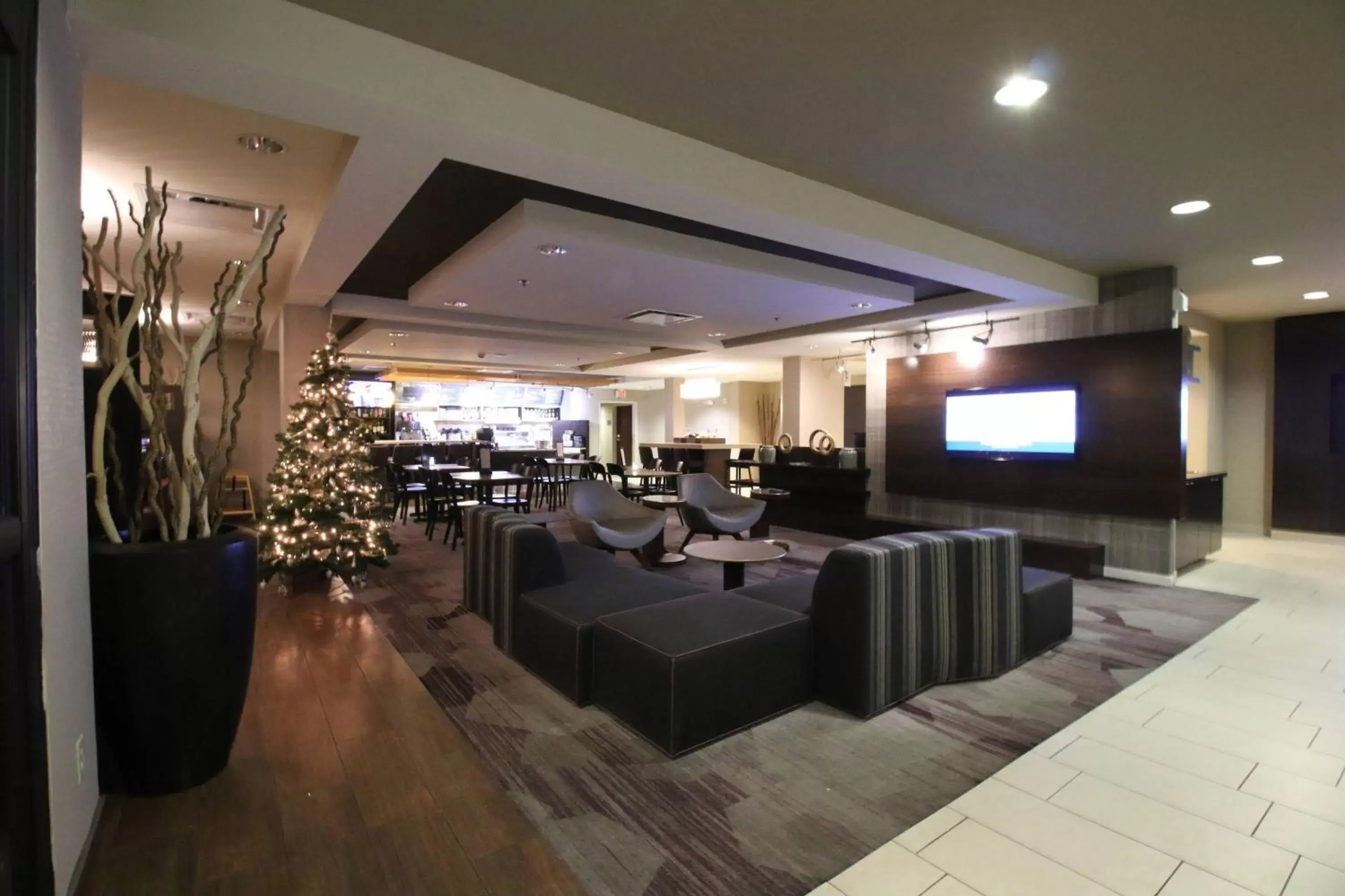 Lobby or reception, Lounge/Bar in Courtyard by Marriott Indianapolis South
