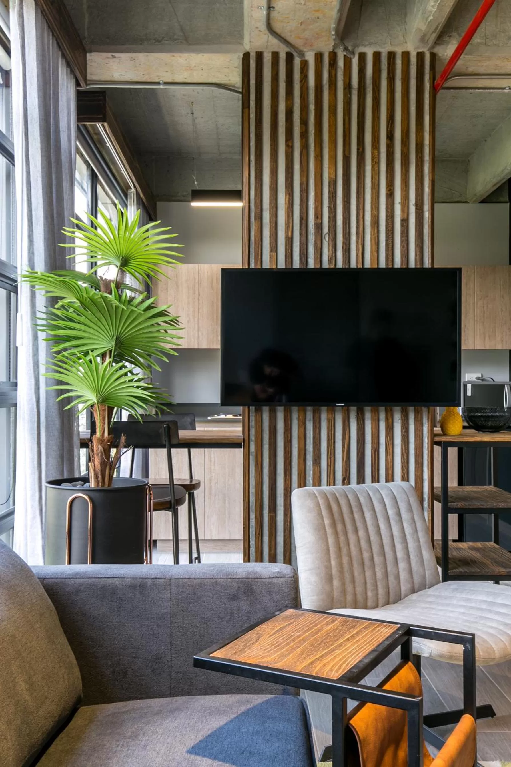 TV and multimedia in Factory Lofts Hotel