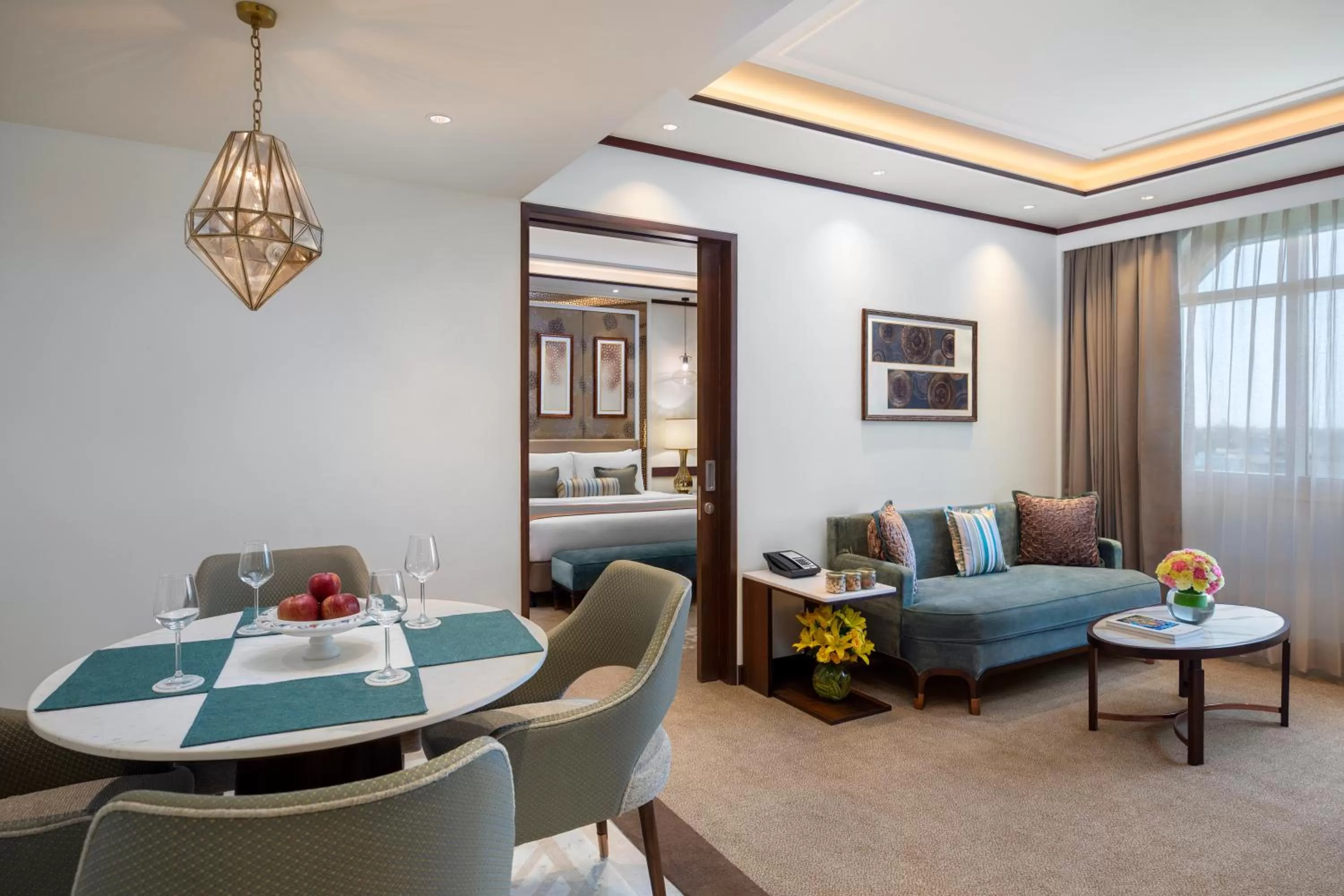 Living room in Tajview, Agra-IHCL SeleQtions