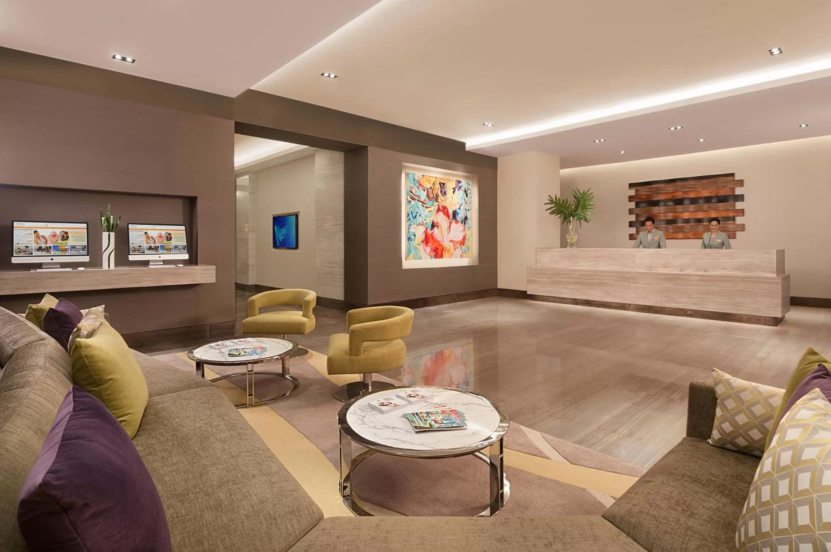 Lobby or reception in Citadines Salcedo Makati