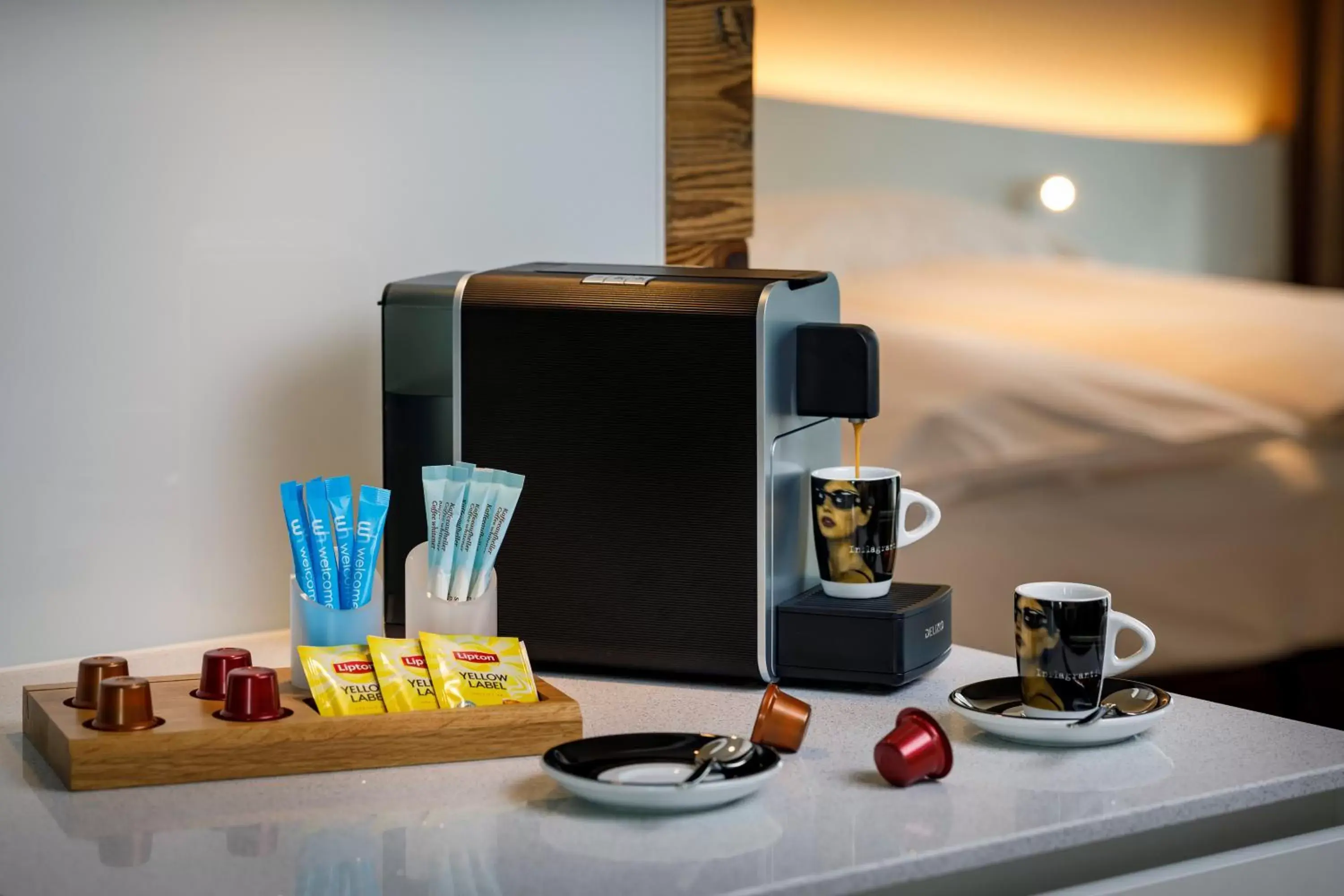 Coffee/tea facilities in Hotel Allegra Lodge