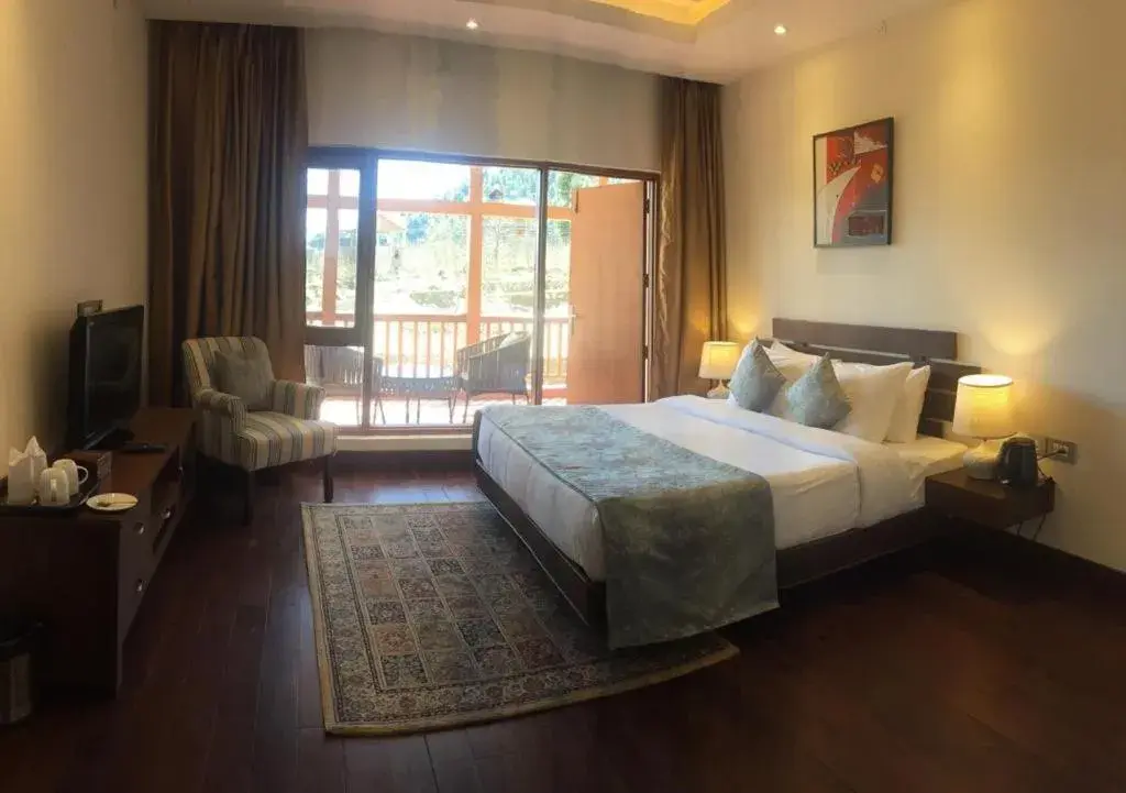 Bed in Solang Valley Resort