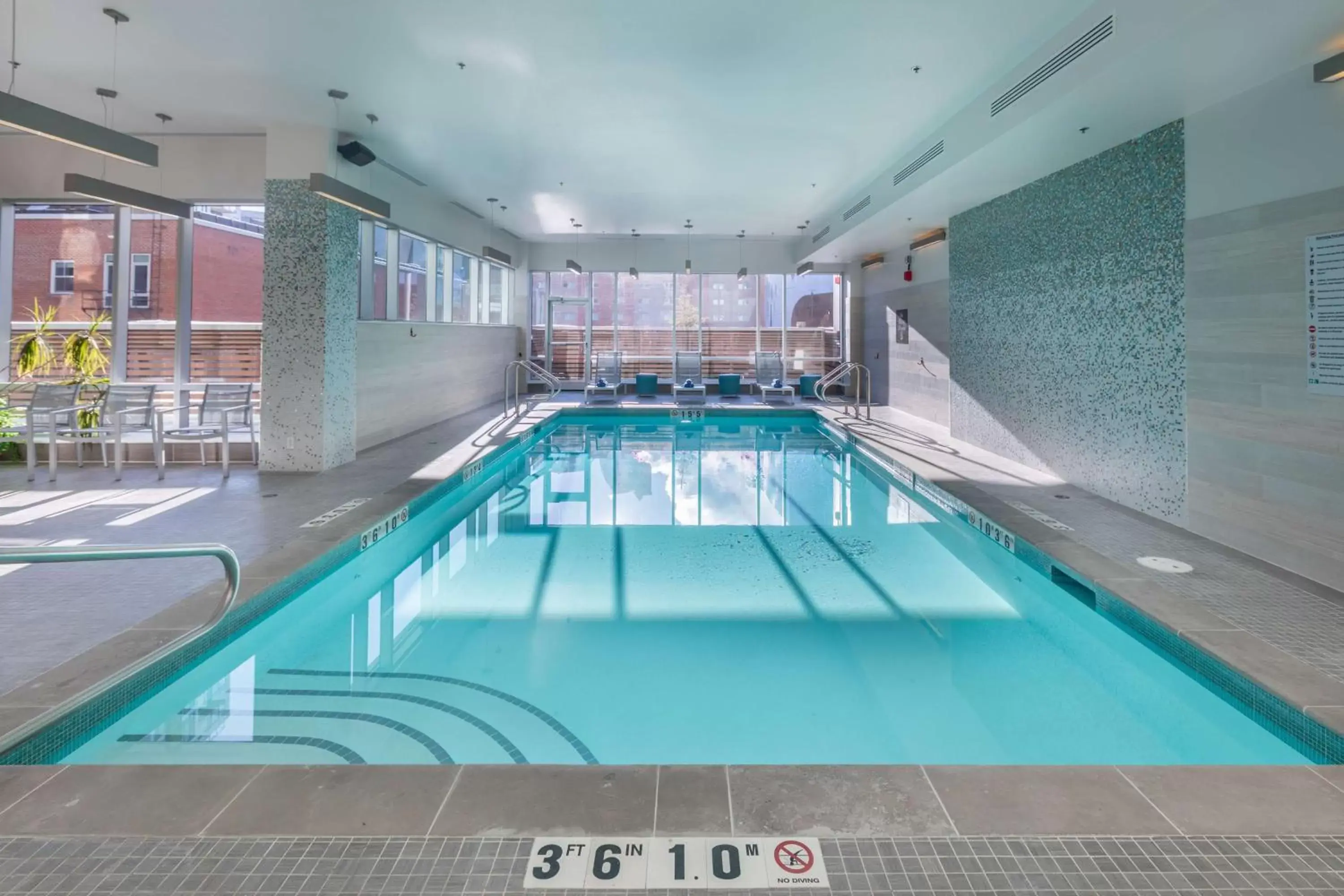 Pool view in Homewood Suites by Hilton Calgary Downtown Pool view in Homewood Suites by Hilton Calgary Downtown