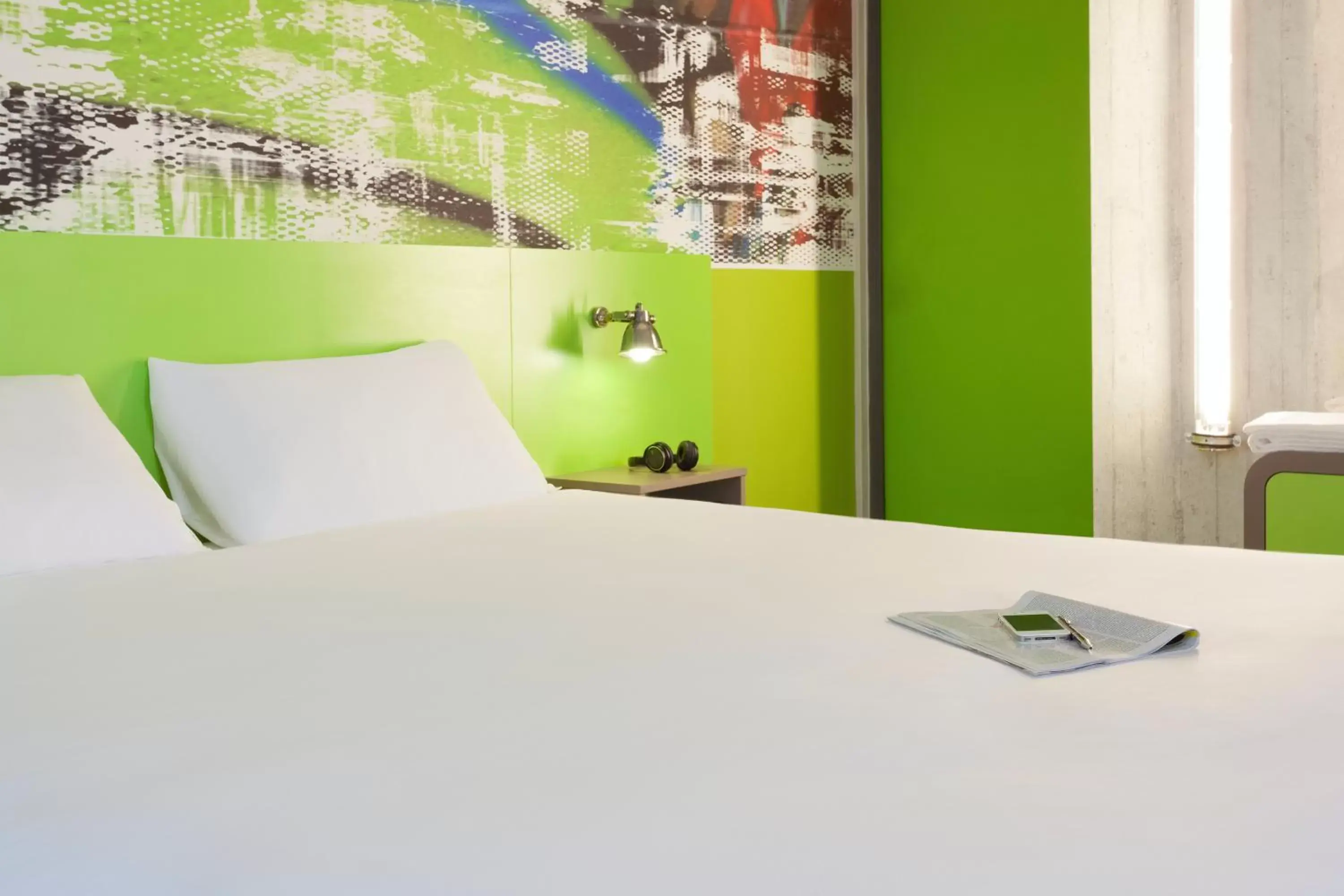 Bed in Ibis Styles Lyon Villeurbanne Parc de la Tête d'Or