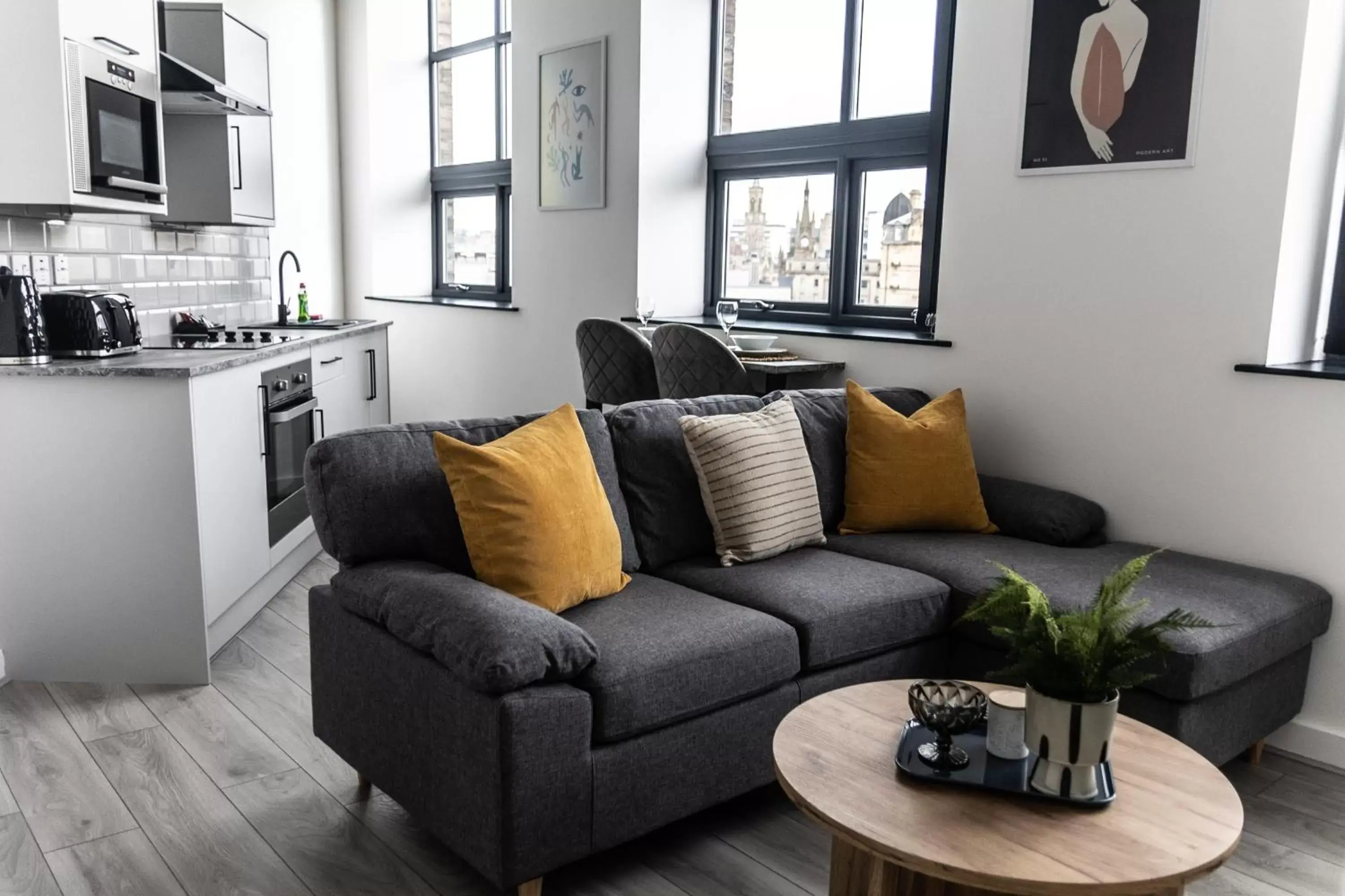 Seating Area in Fletcher Apartments