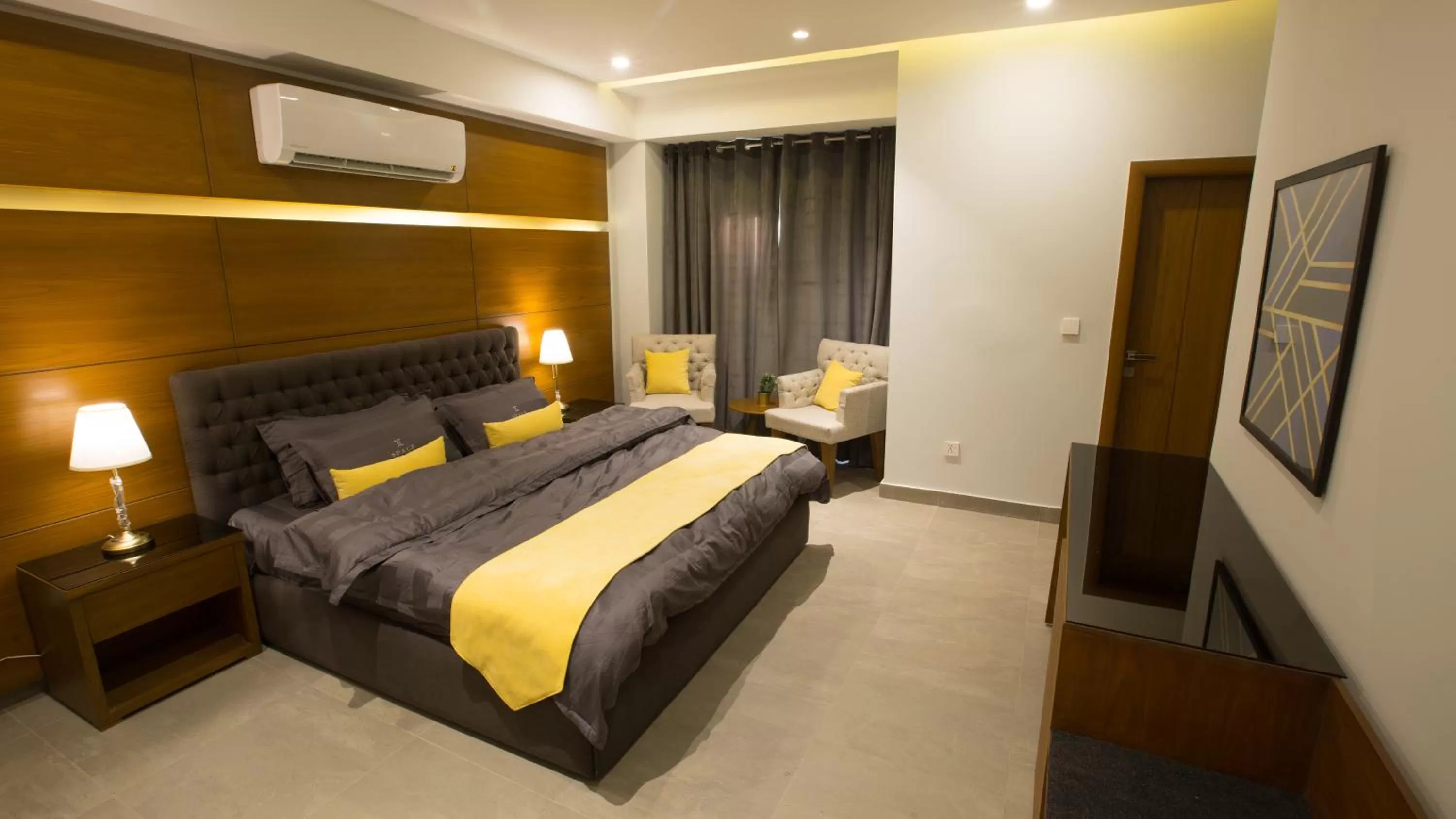 Bed in SPACE Luxury Rental Suites