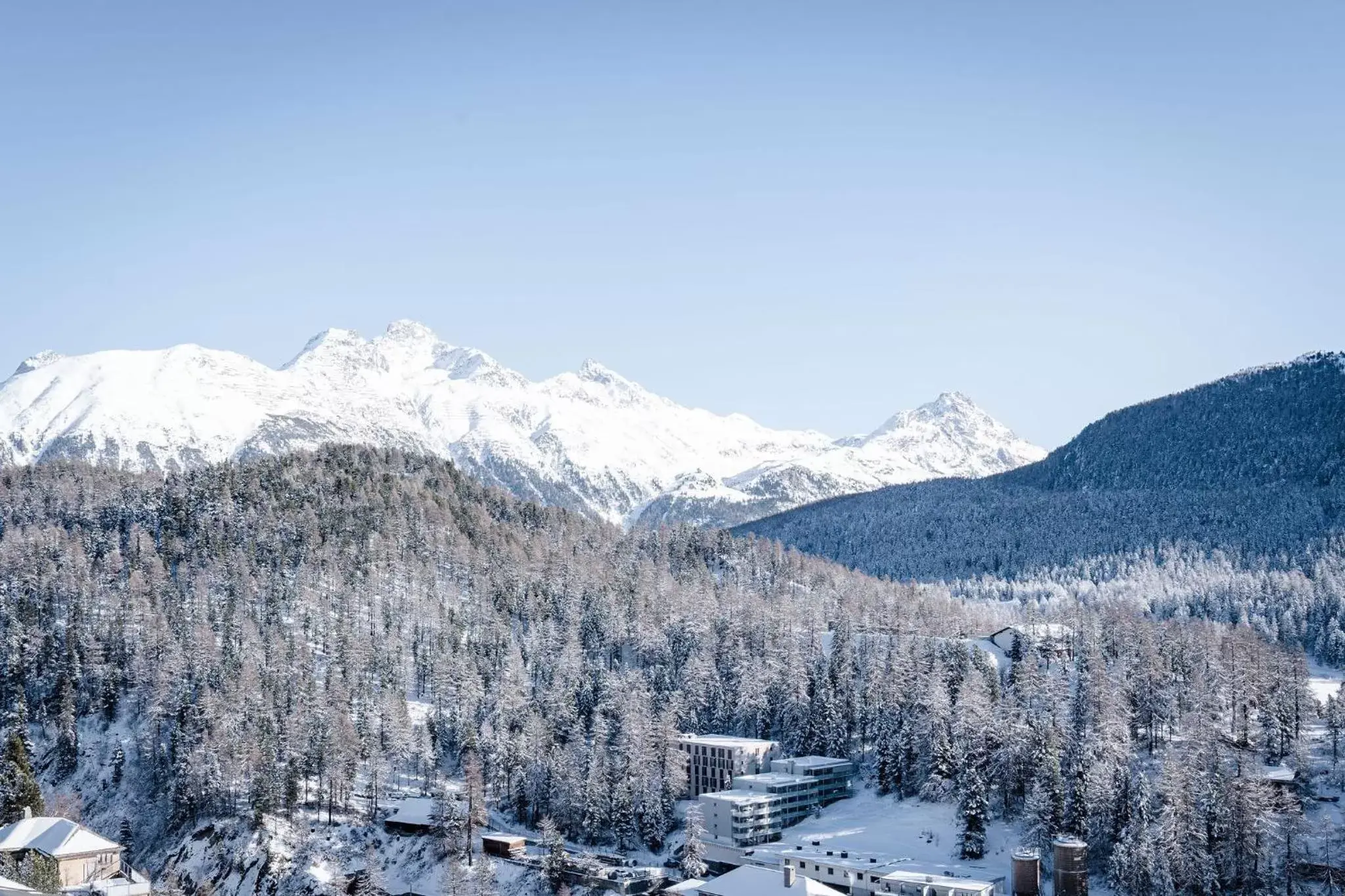 View (from property/room), Winter in Carlton Hotel St Moritz - The Leading Hotels of the World