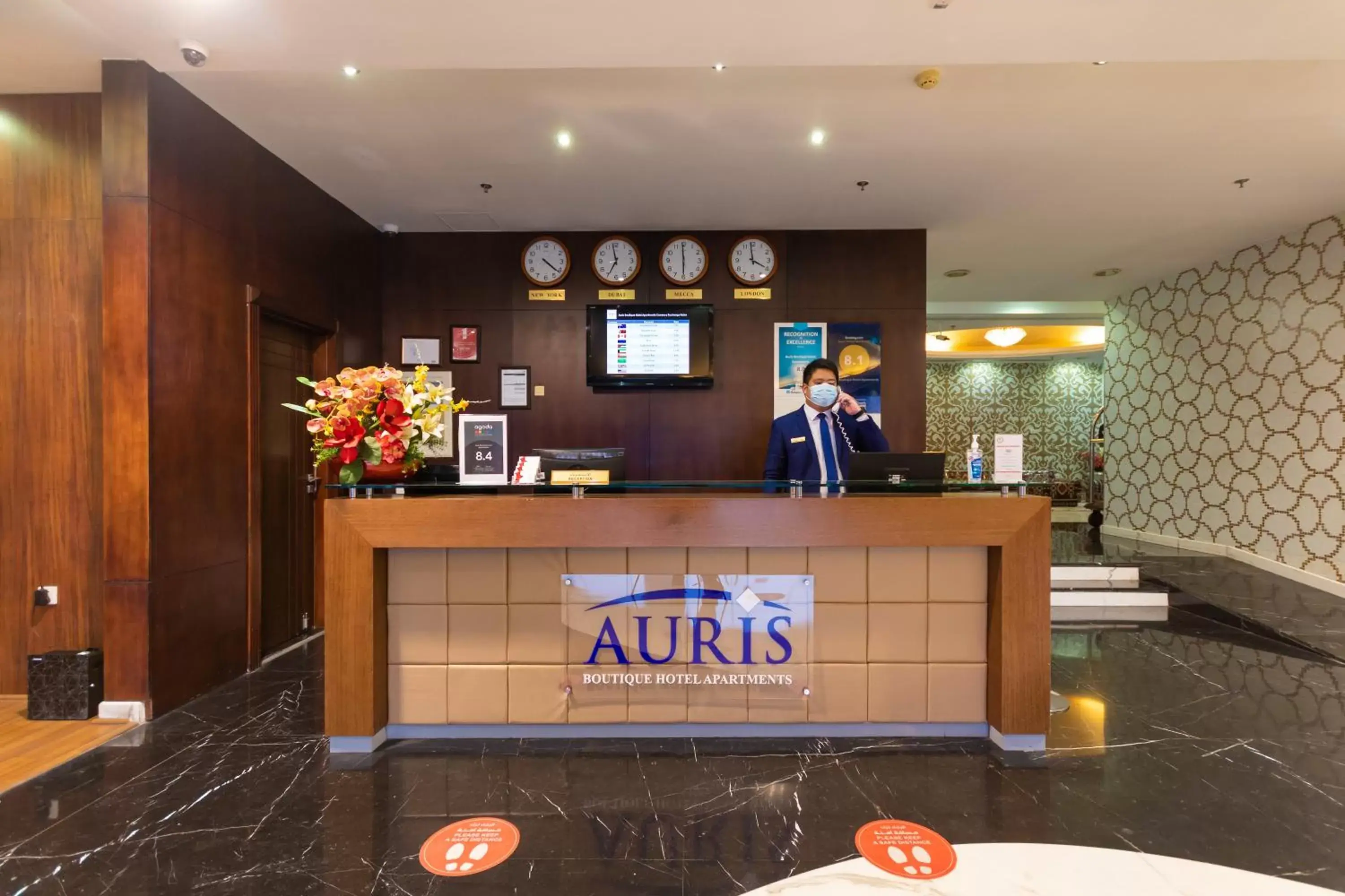 Lobby or reception in Auris Boutique Hotel Apartments - AlBarsha