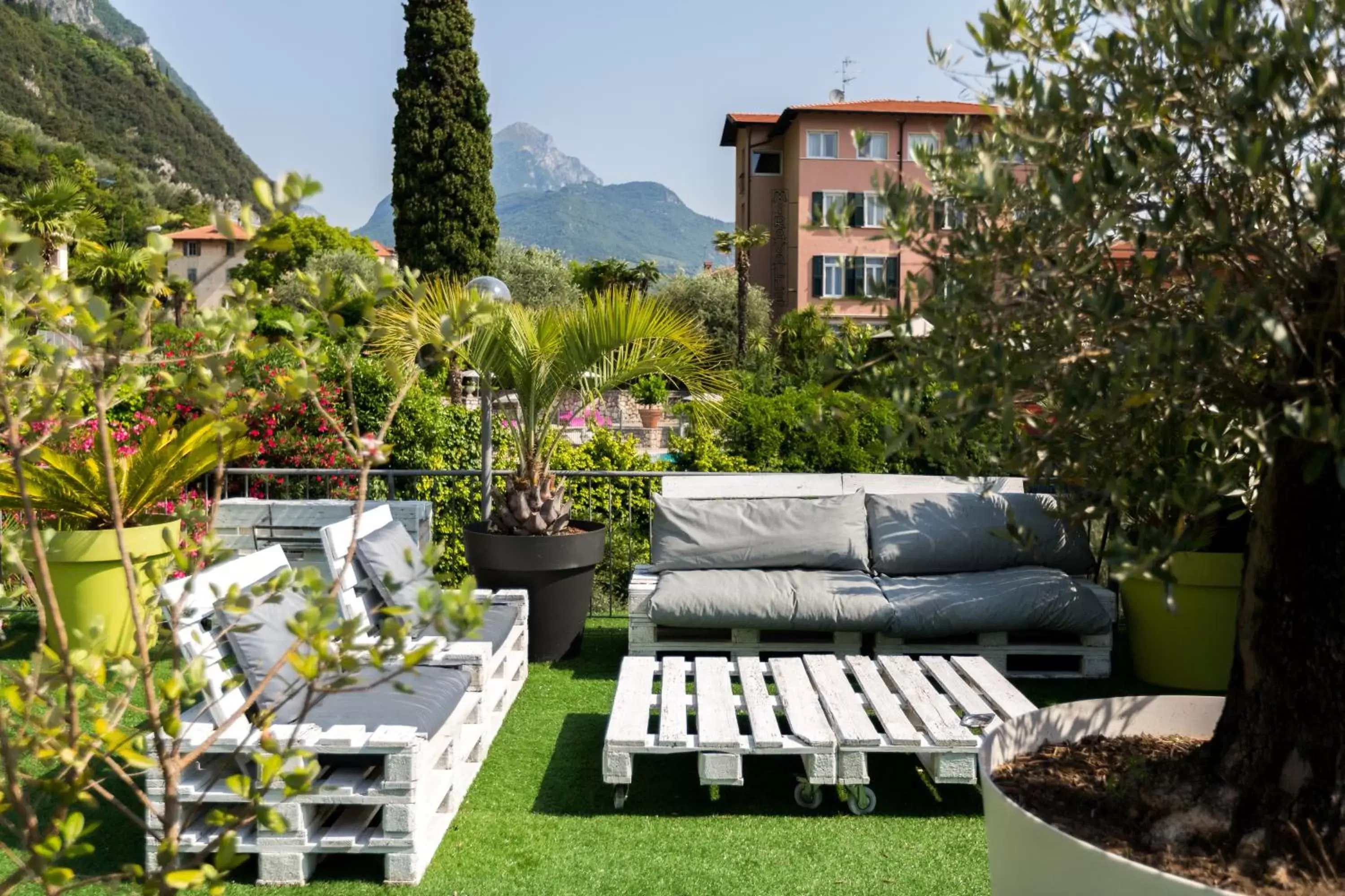 Patio in Hotel Canarino