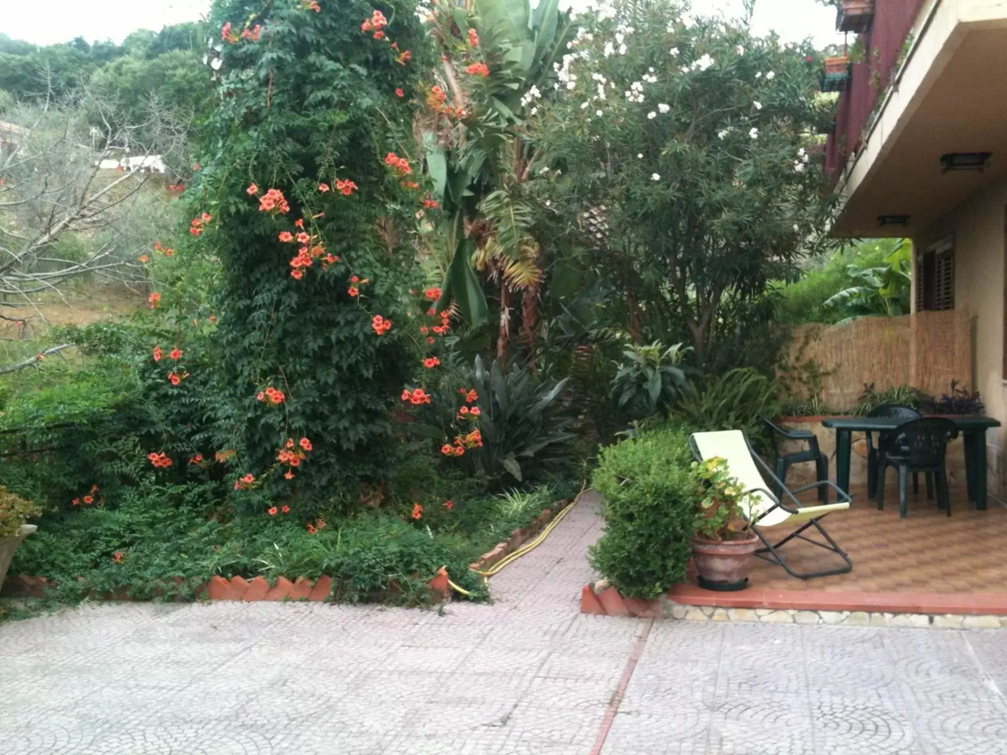 Garden in Stanza in Villa con giardino vista mare