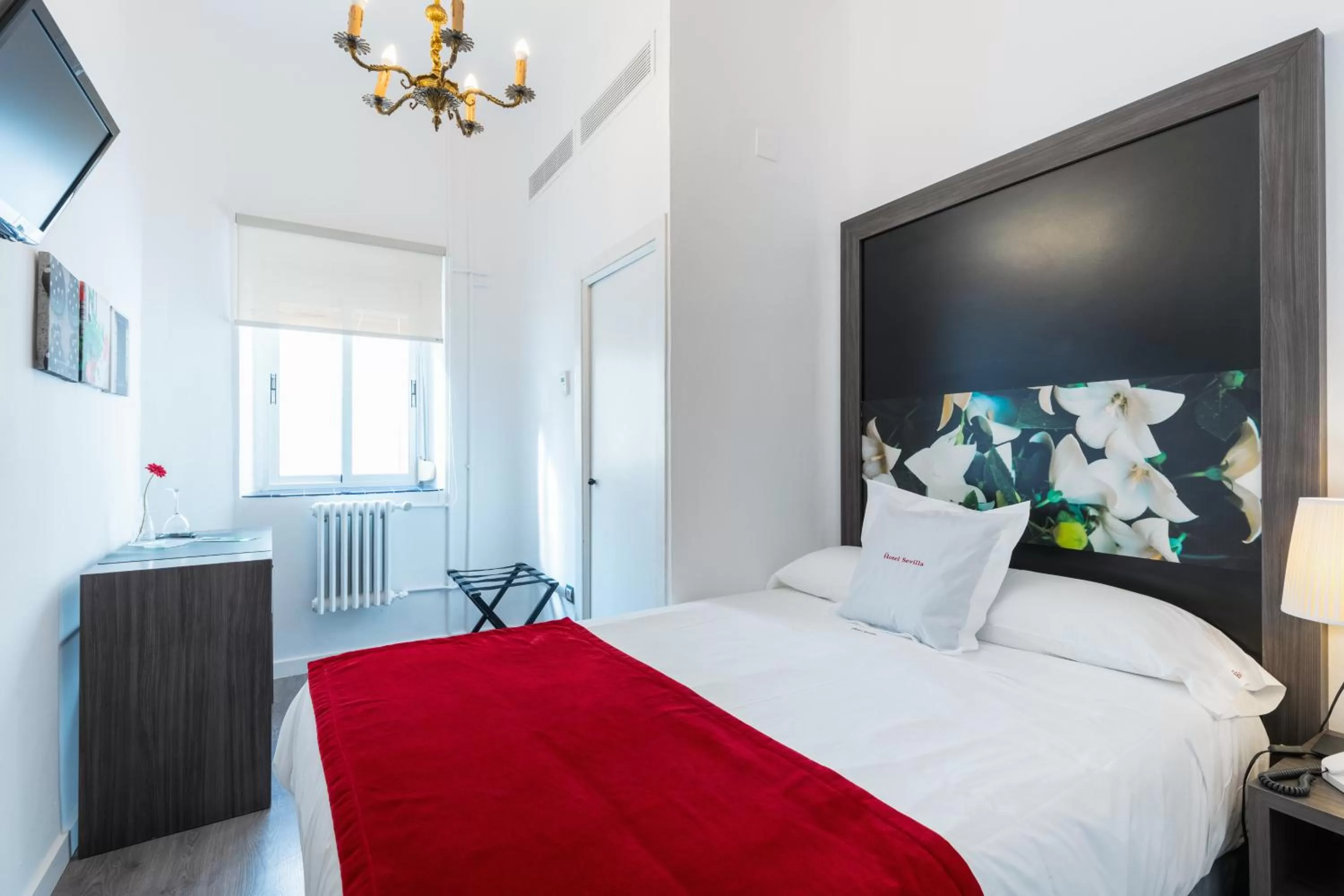 Bed in Hotel Sevilla