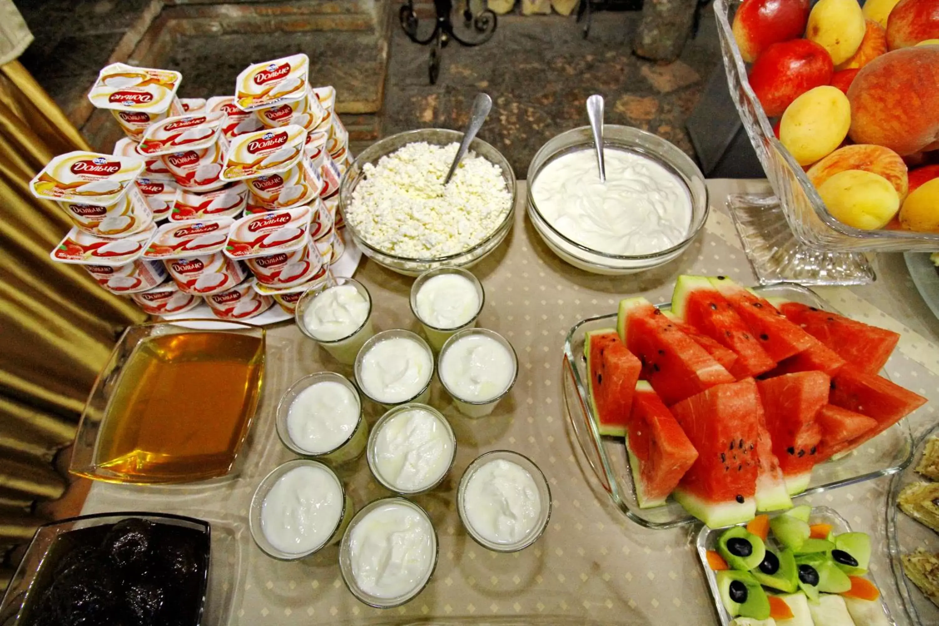 Decorative detail, Food in Irmeni Hotel