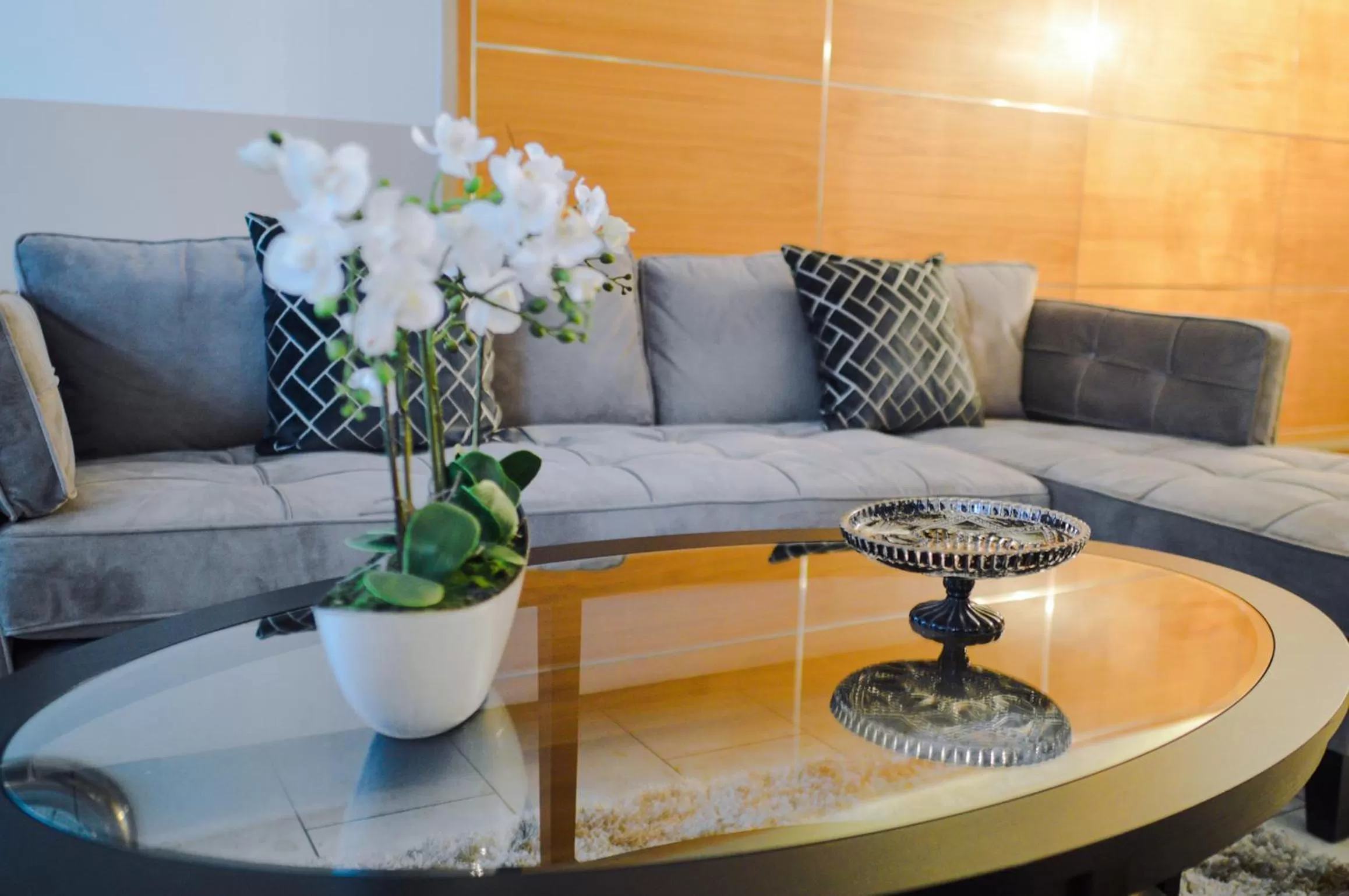 Seating area in Posh Pads - Liverpool 1 - Apart-Hotel