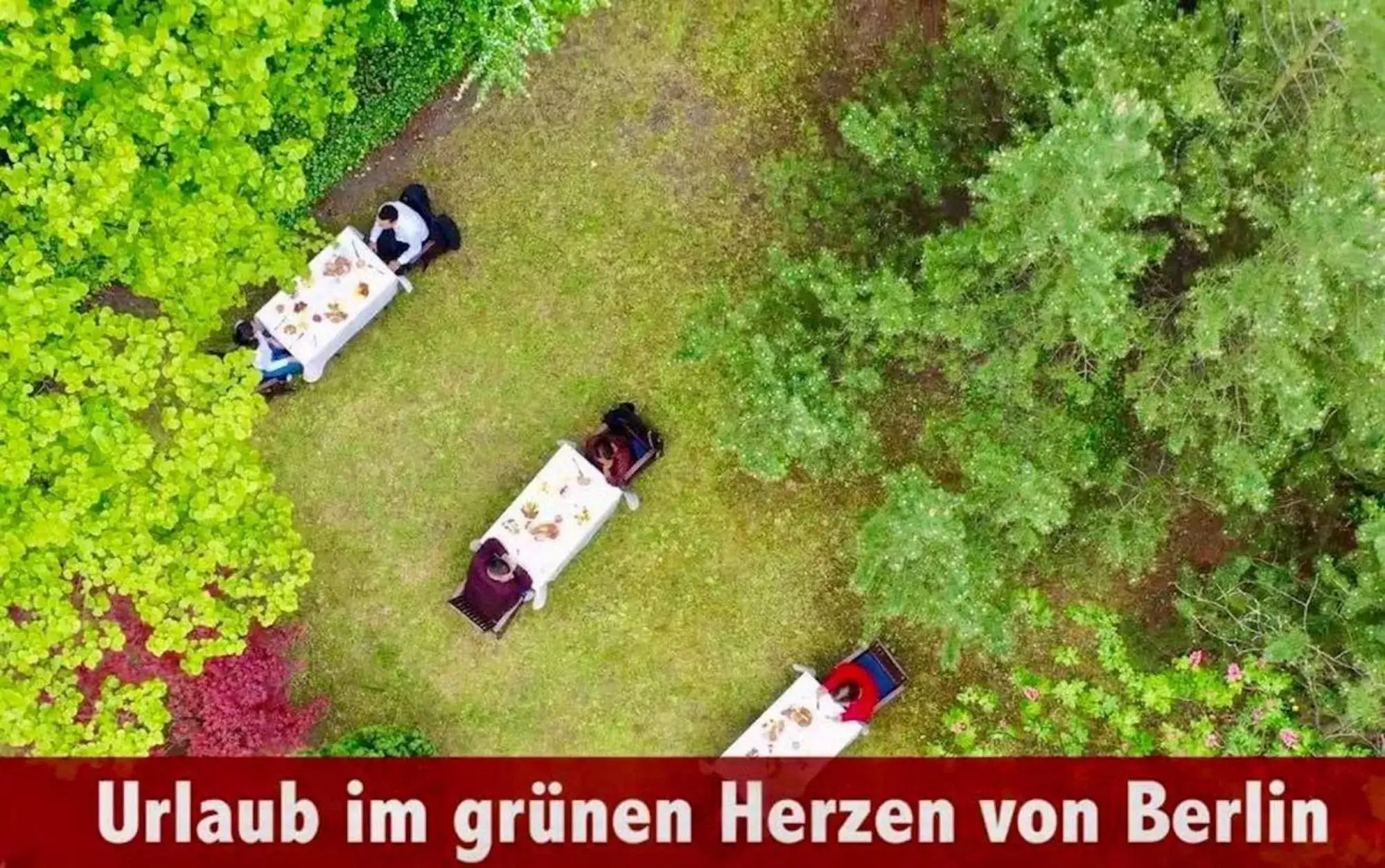 Garden, Bird's-eye View in Hotel Carolinenhof