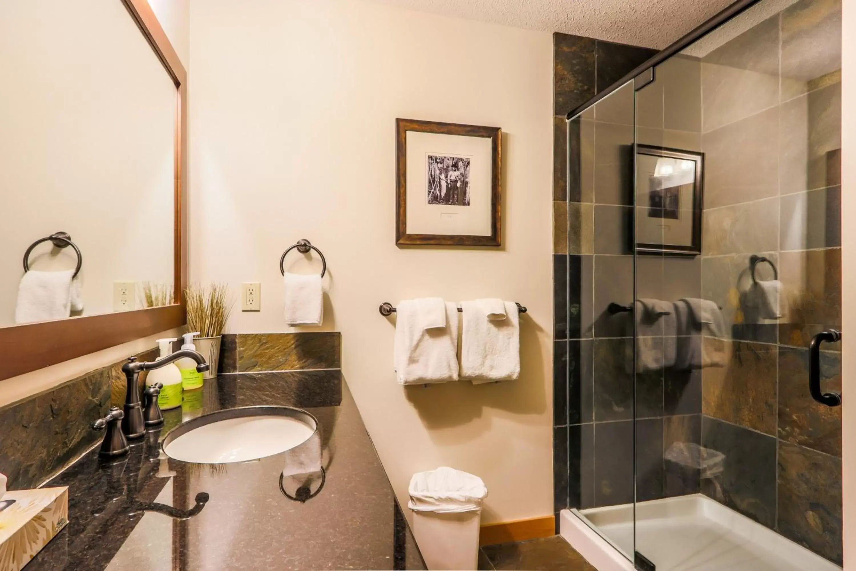 Bathroom in Tamarack Lodge by Spring Creek Vacations