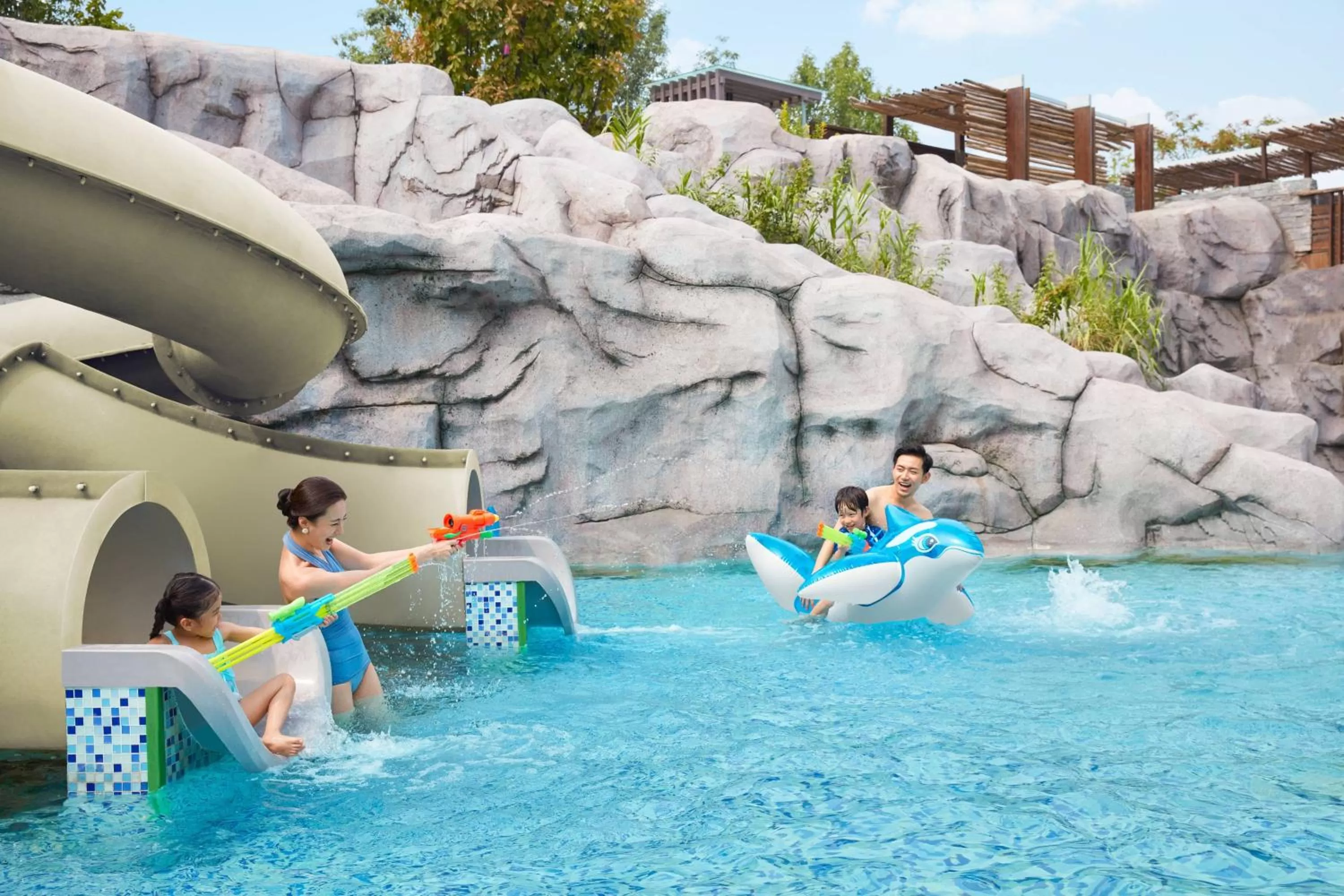 Swimming pool in Beijing Marriott Hotel Changping