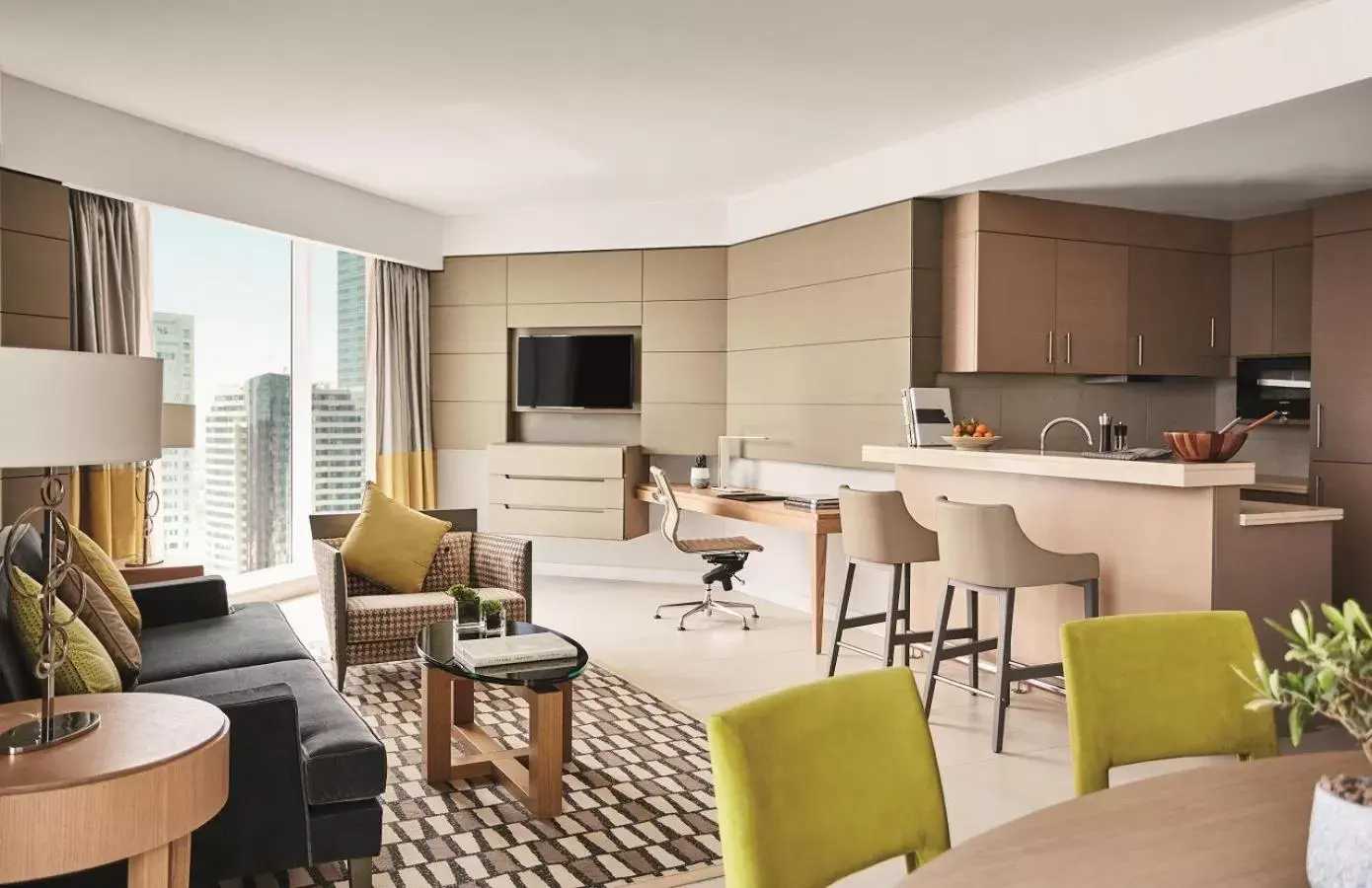 Kitchen or kitchenette in Pullman Doha West Bay