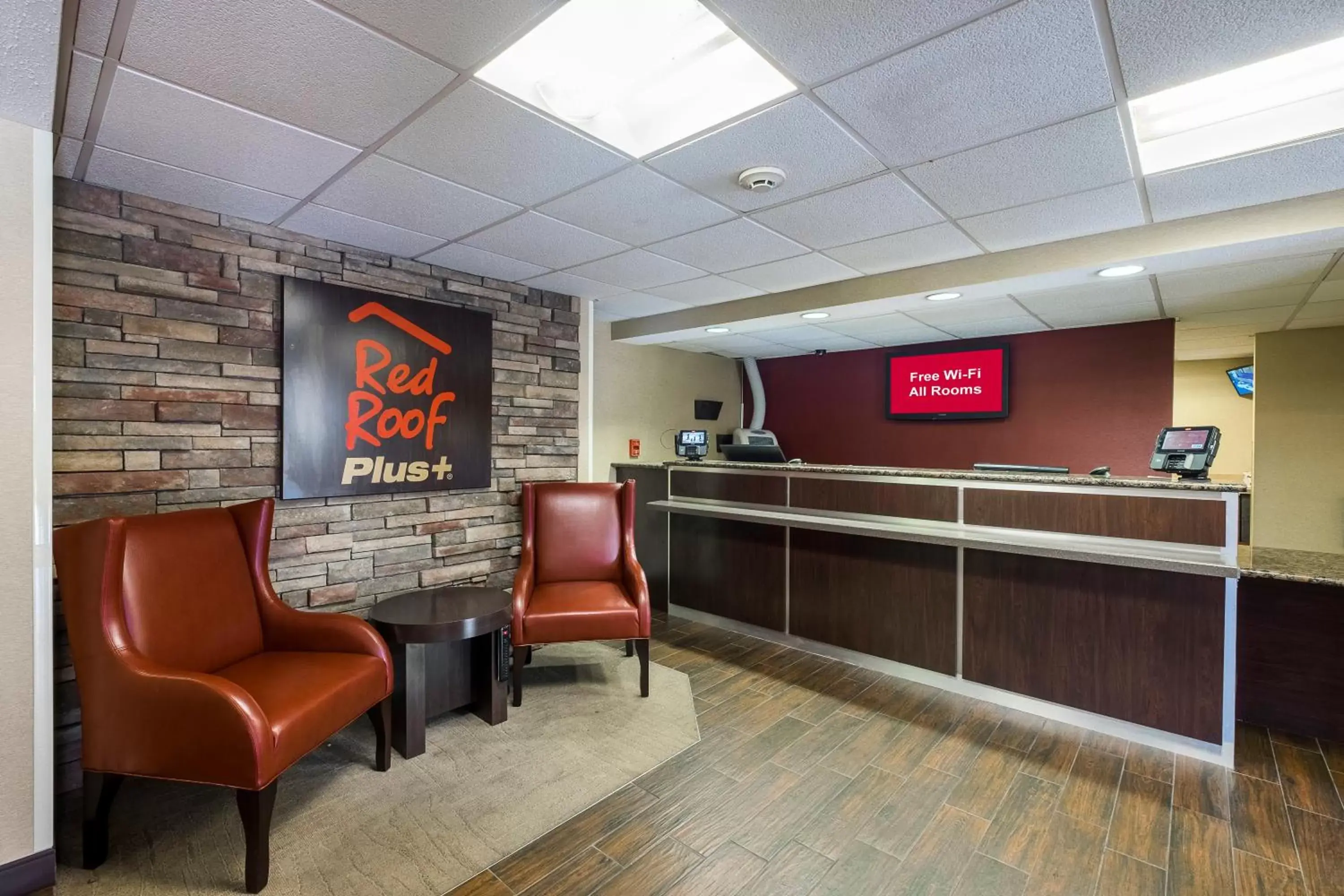 Lobby or reception, Lobby/Reception in Red Roof Inn PLUS+ Boston - Woburn/ Burlington