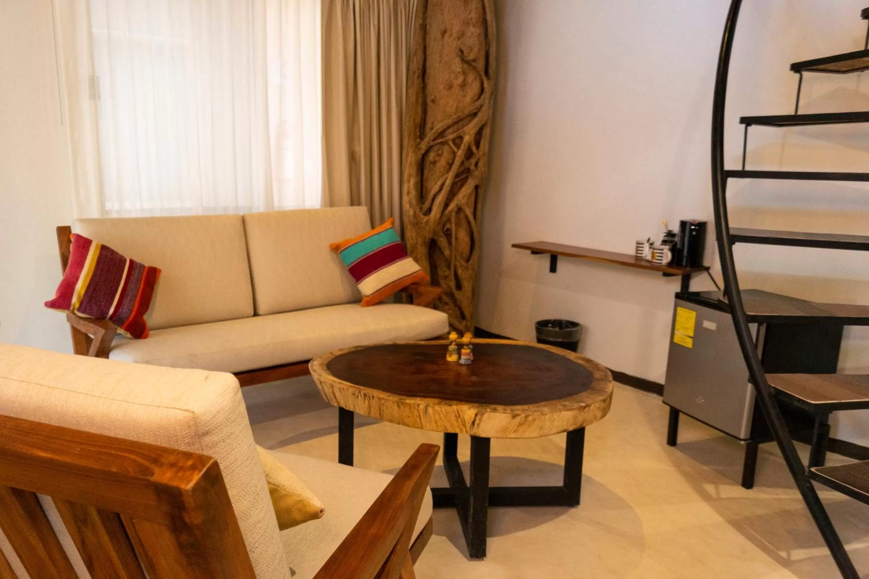 Living room in Hotel Circulo Bacalar