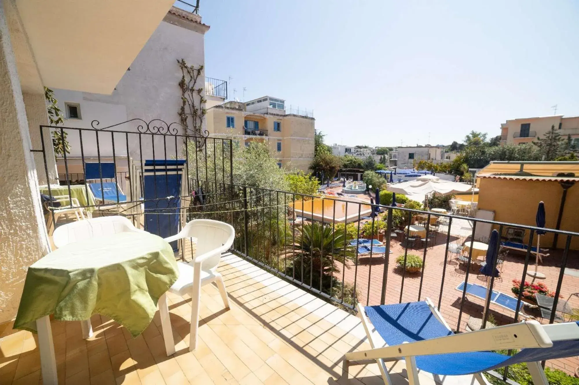 View (from property/room), Balcony/Terrace in Hotel Royal Terme