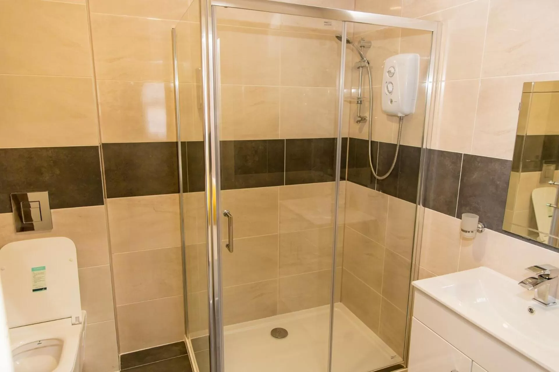 Shower in Halfway Hotel
