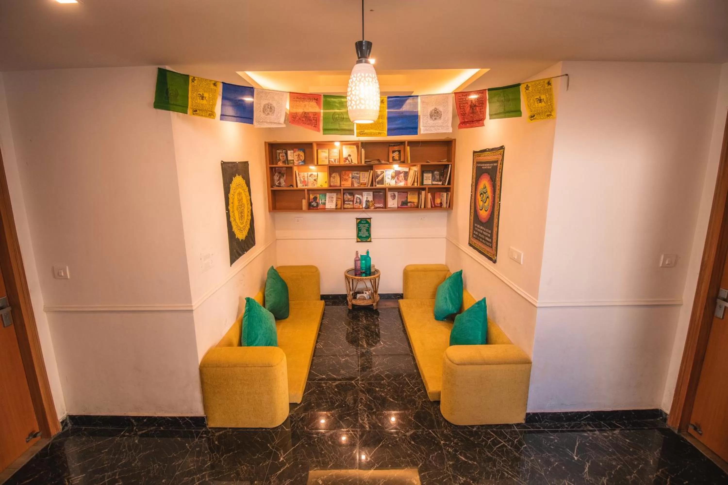 Seating area in Hotel The Moksham