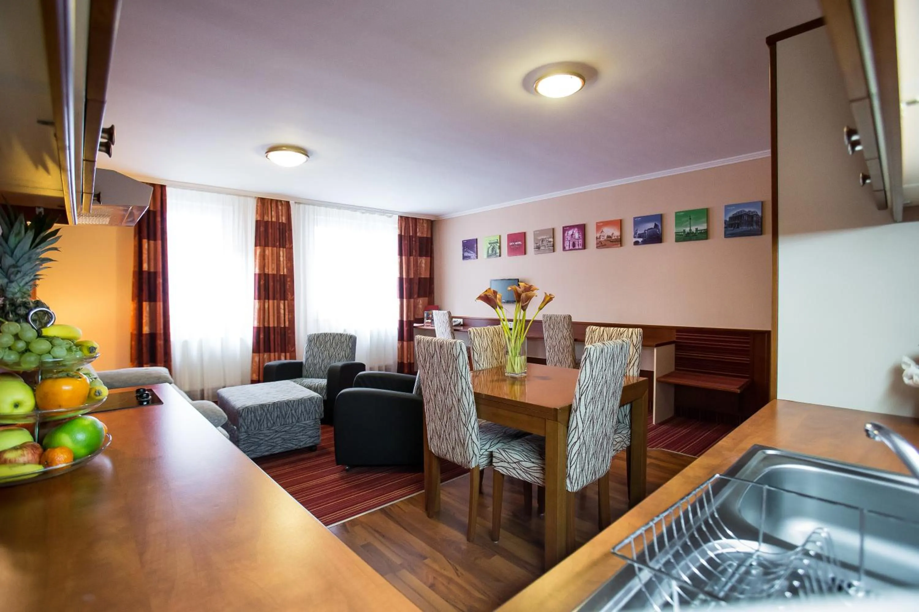 Living room in City Home Budapest