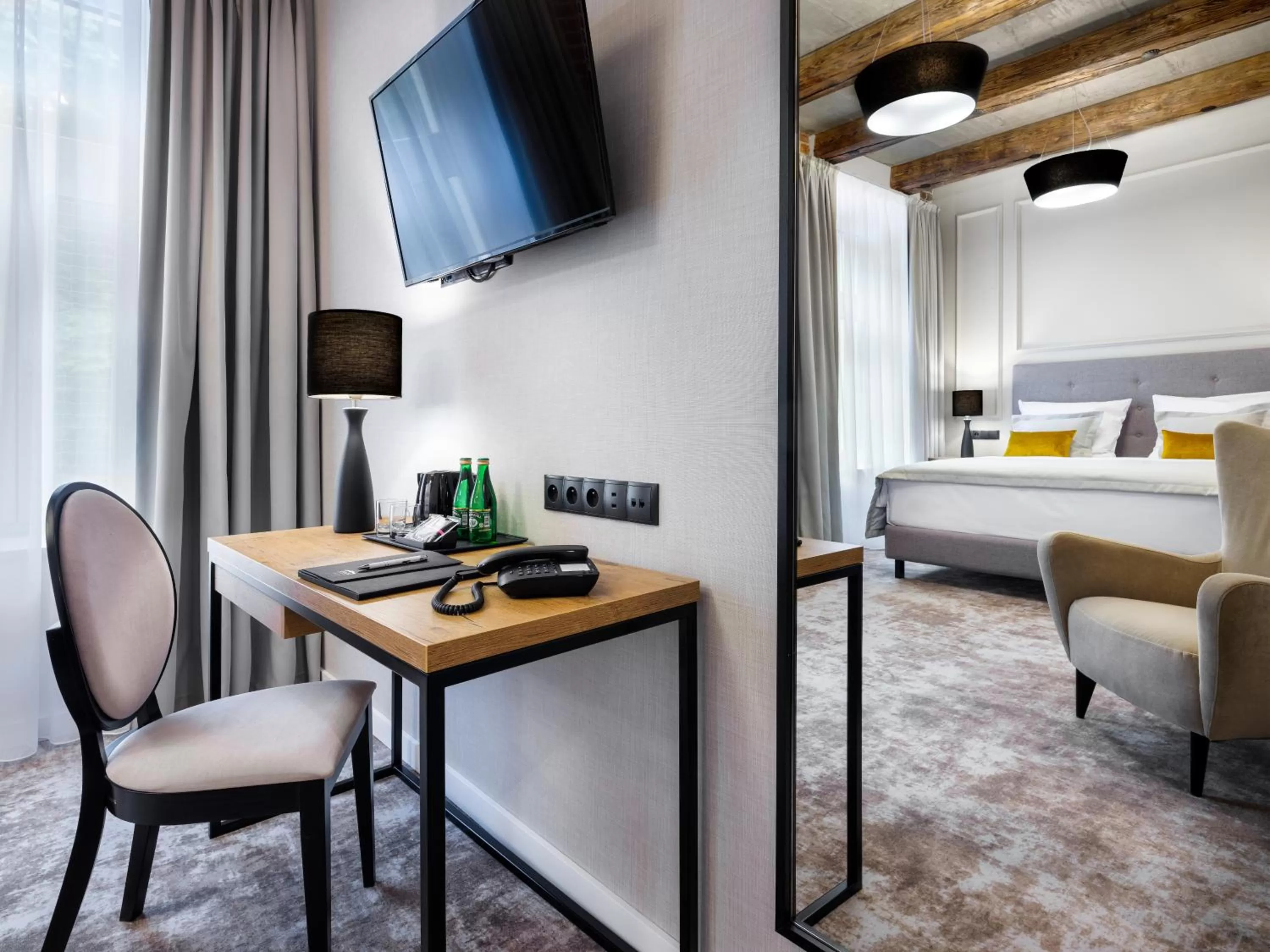 Bed in Hotel Wawel Queen